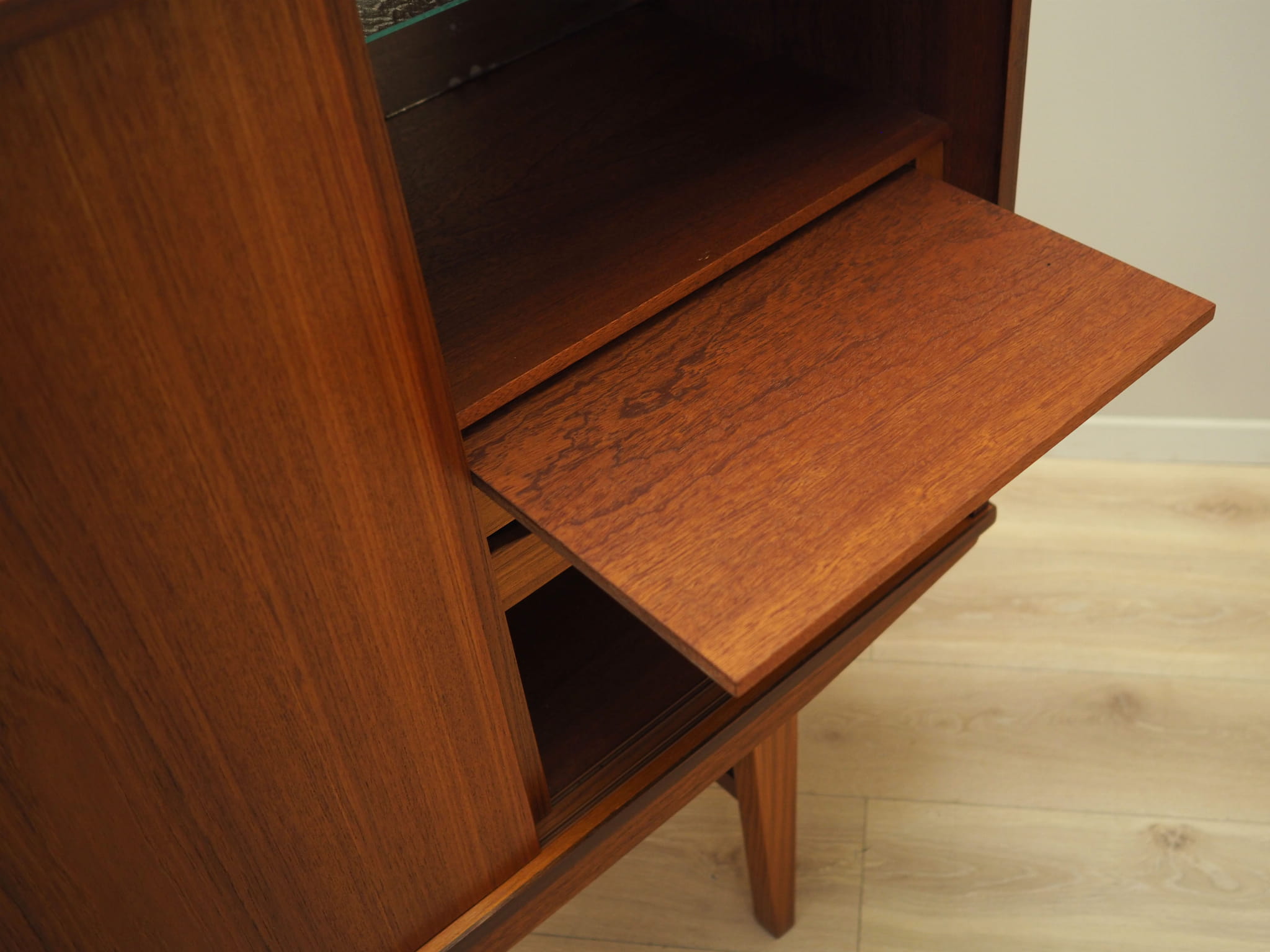 Highboard Holz Braun 1970er Jahre