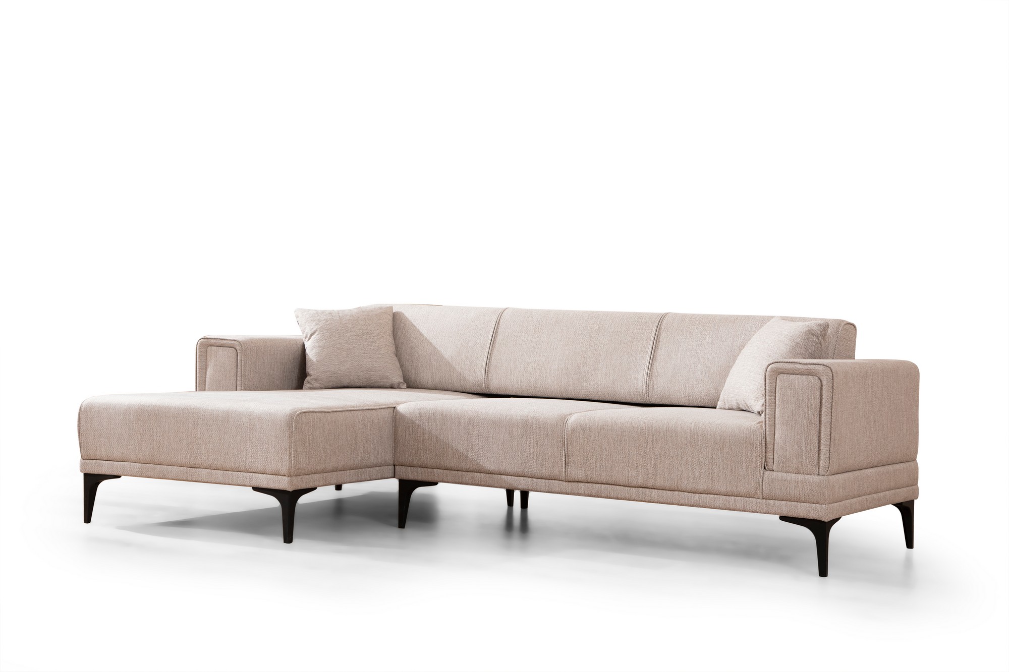 Horizon Ecksofa Links Hellbraun