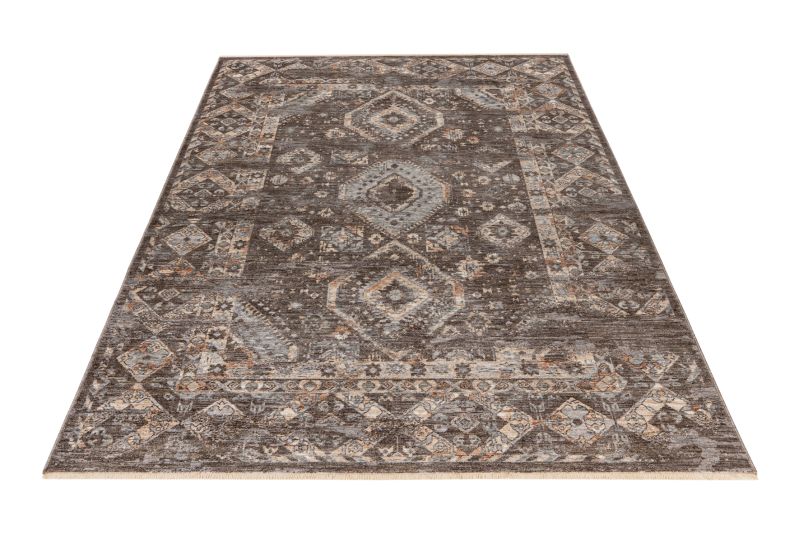 Laos Teppich Taupe 80 x 150 cm