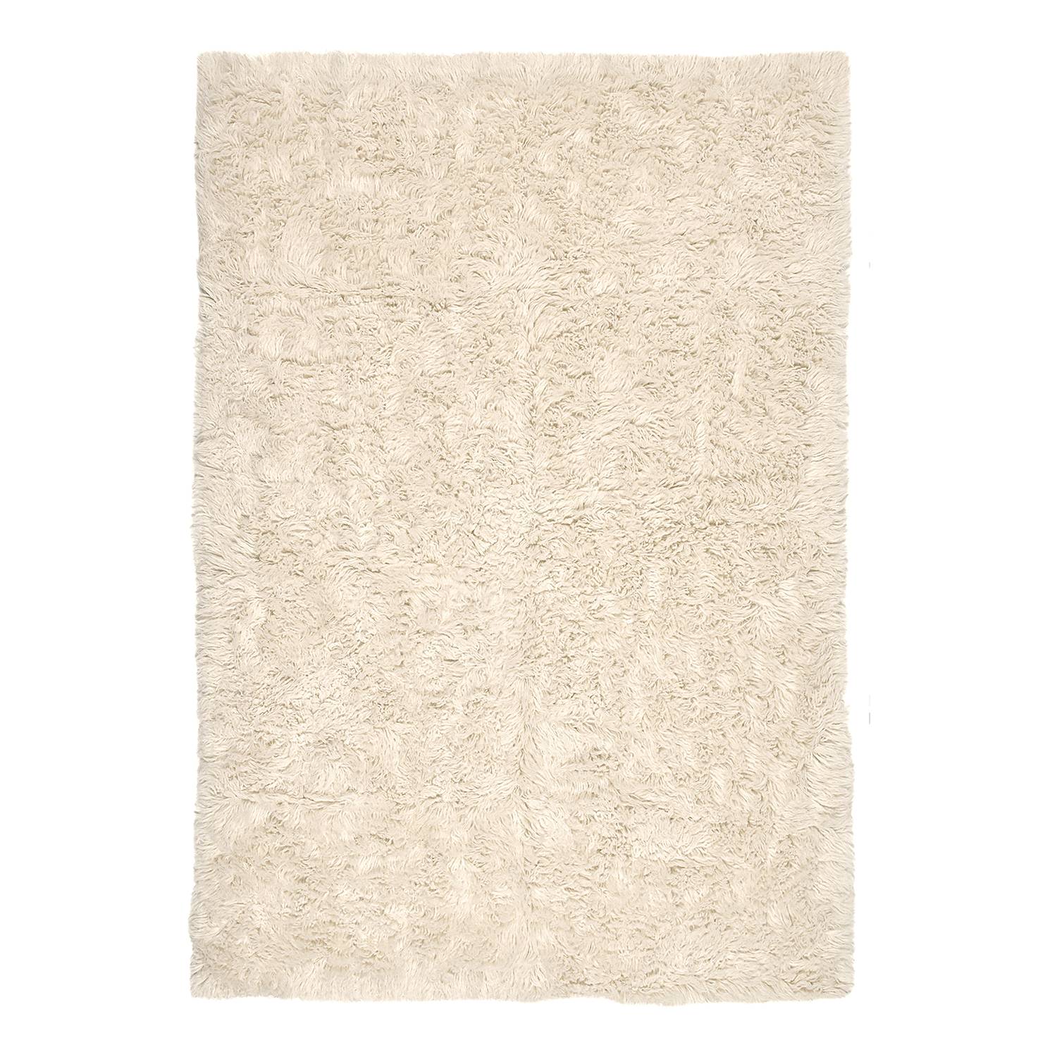 Wollteppich Flokos 1250 Schurwolle Cremeweiß 140 x 200 cm