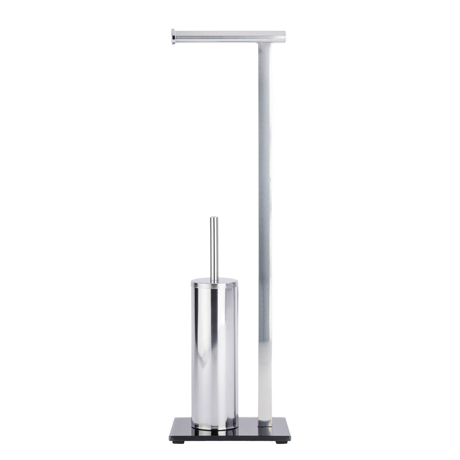 WC-Garnitur Lava Edelstahl Silber