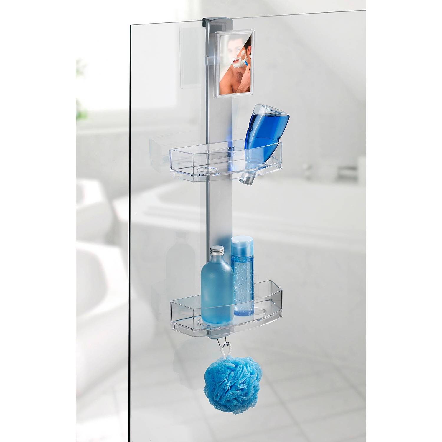 Duschcaddy Premium Edelstahl Silber
