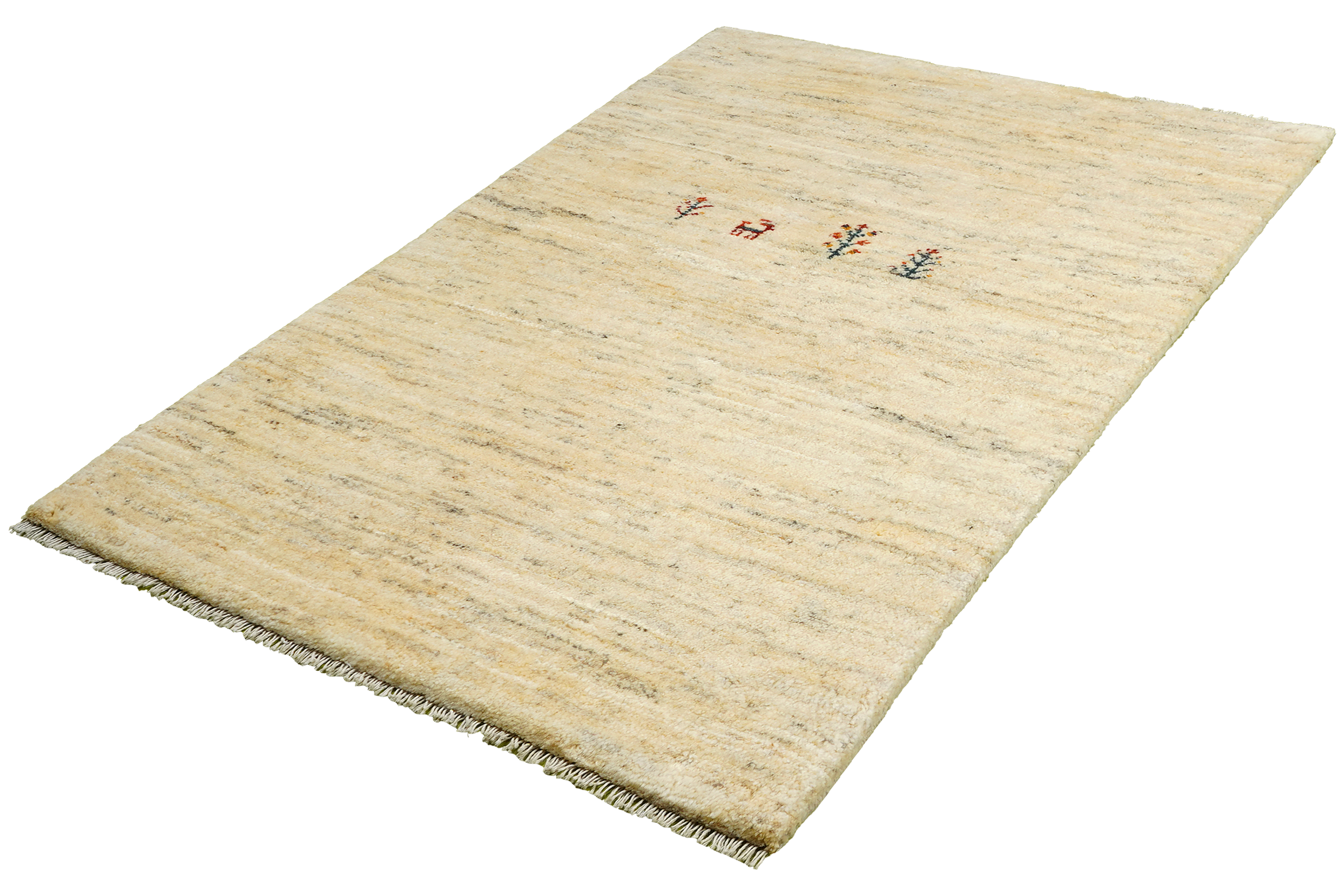 Rizbaf Gabbeh-Teppich Wolle Beige