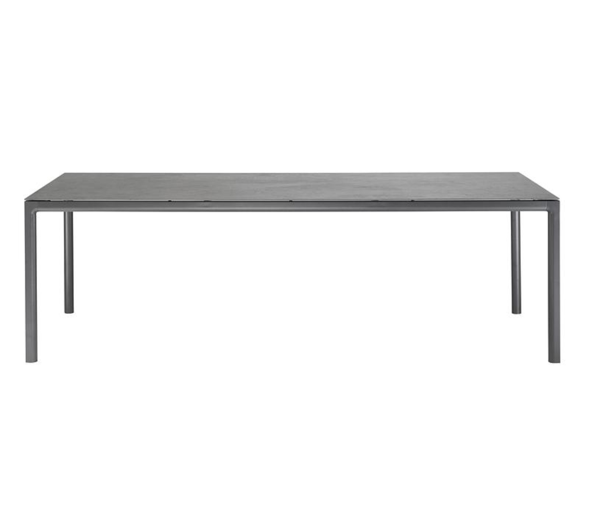 Soft Tisch Aluminium HPL-Platte Anthrazit 240 x 100 cm