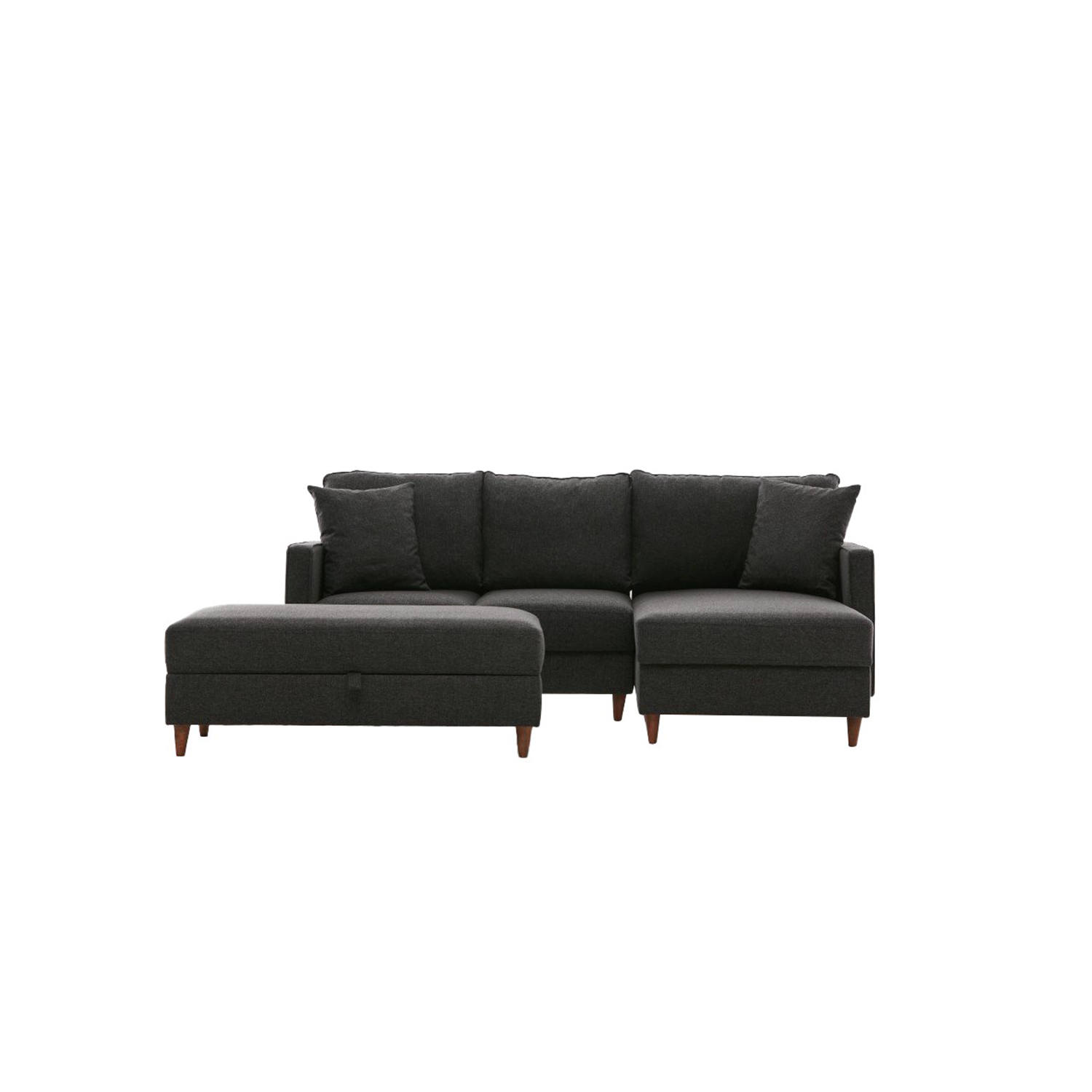 Sofa Récamiere Rechts Anthrazit