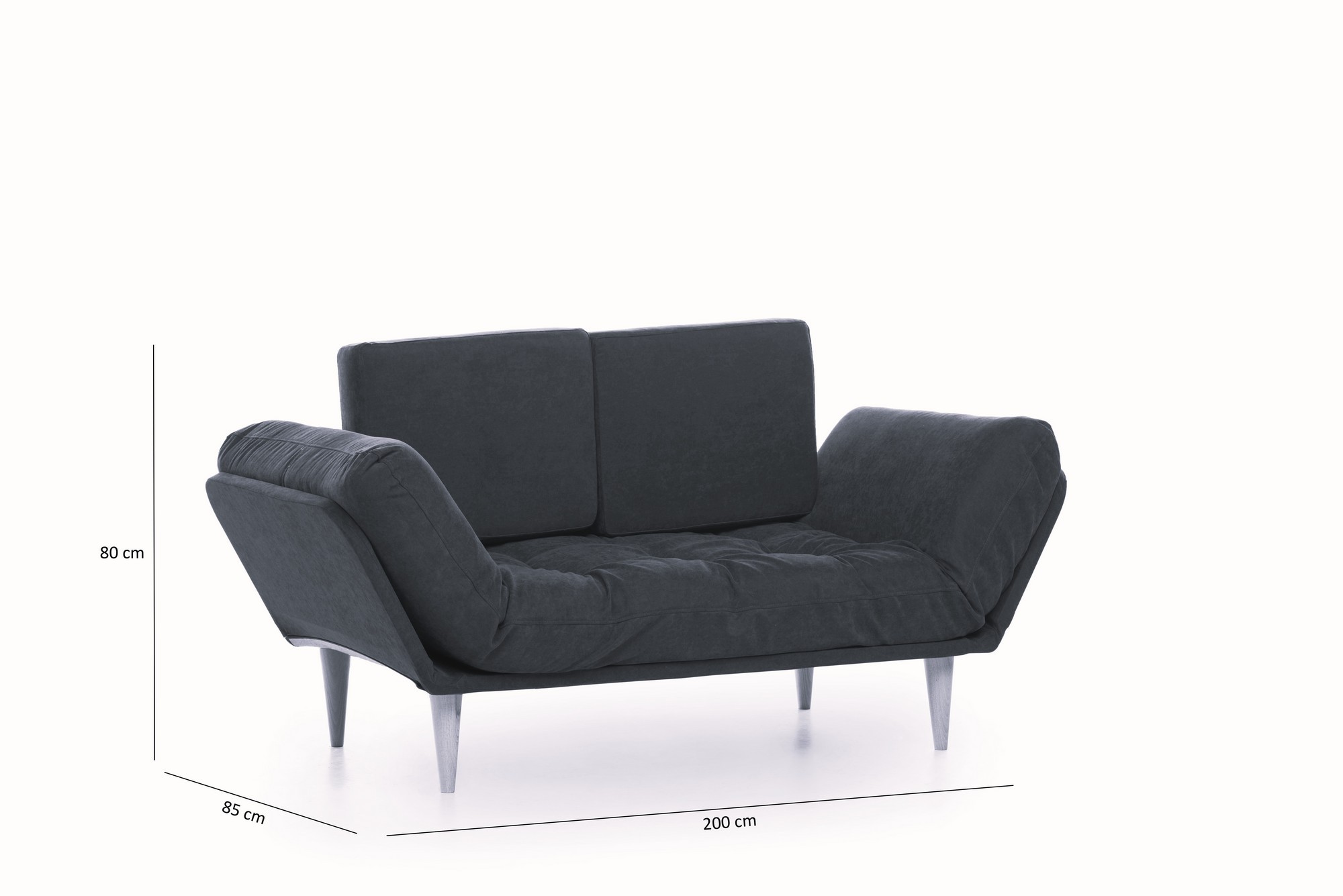 Nina Daybed Schlafsofa 3-Sitzer Petrol Grün