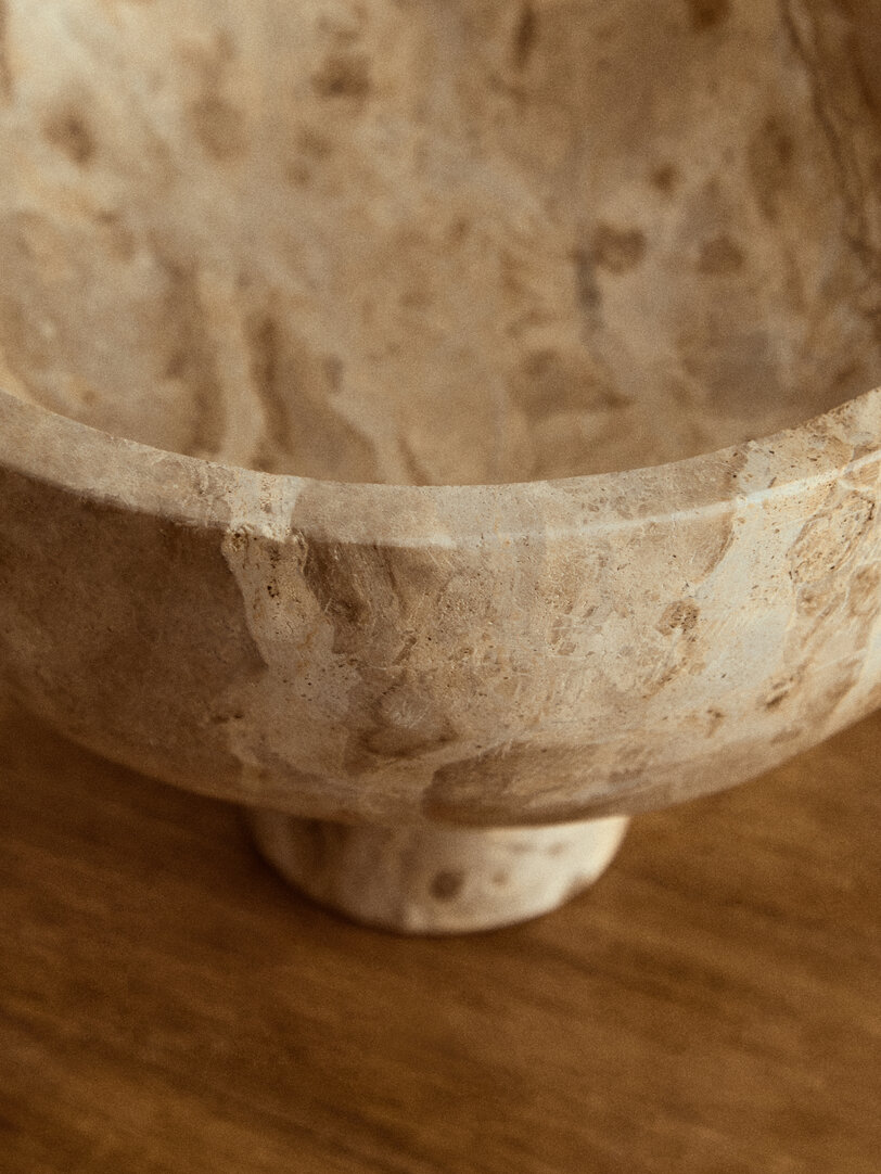 Santino Bowl Marble Brown