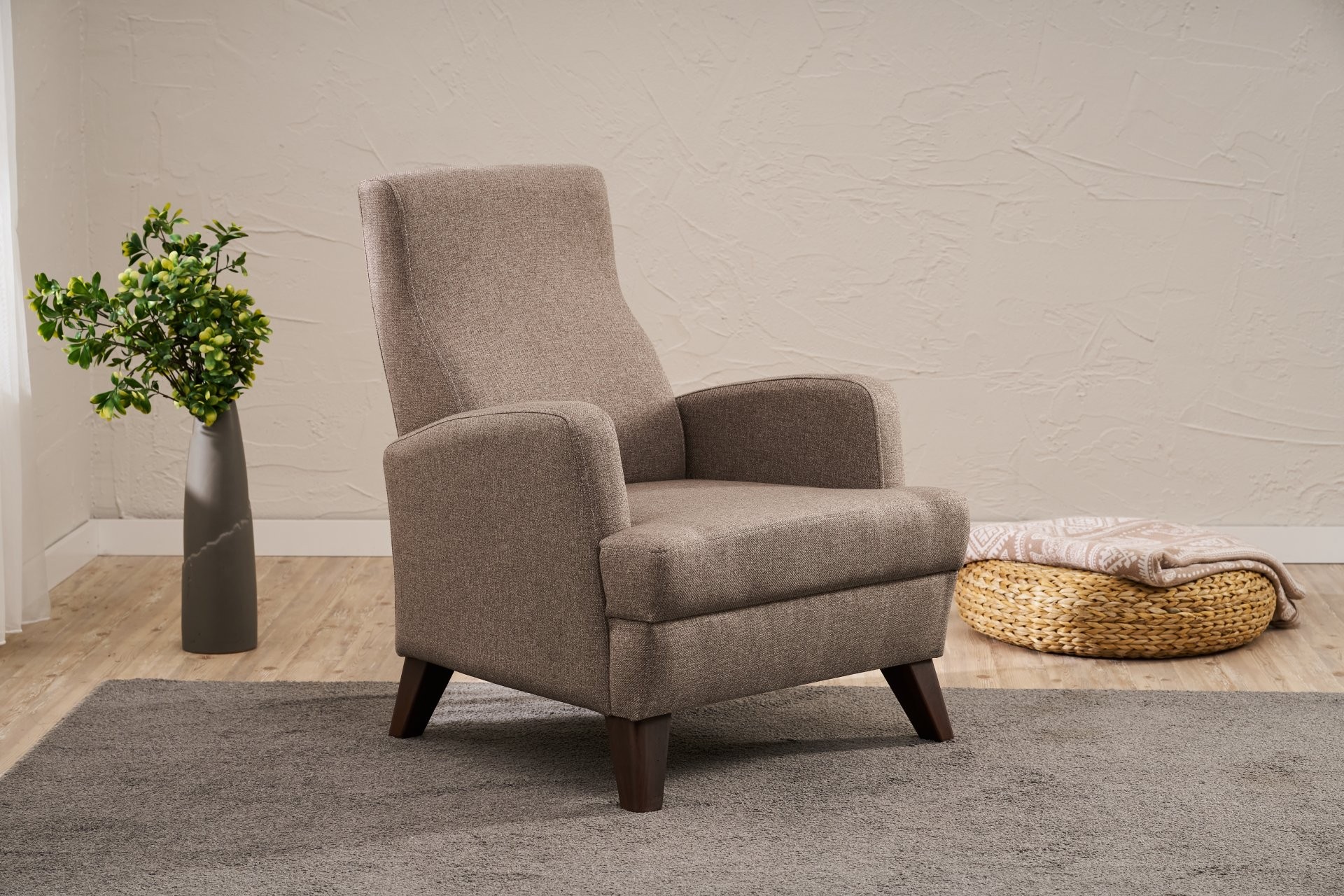 Aly armchair Brown