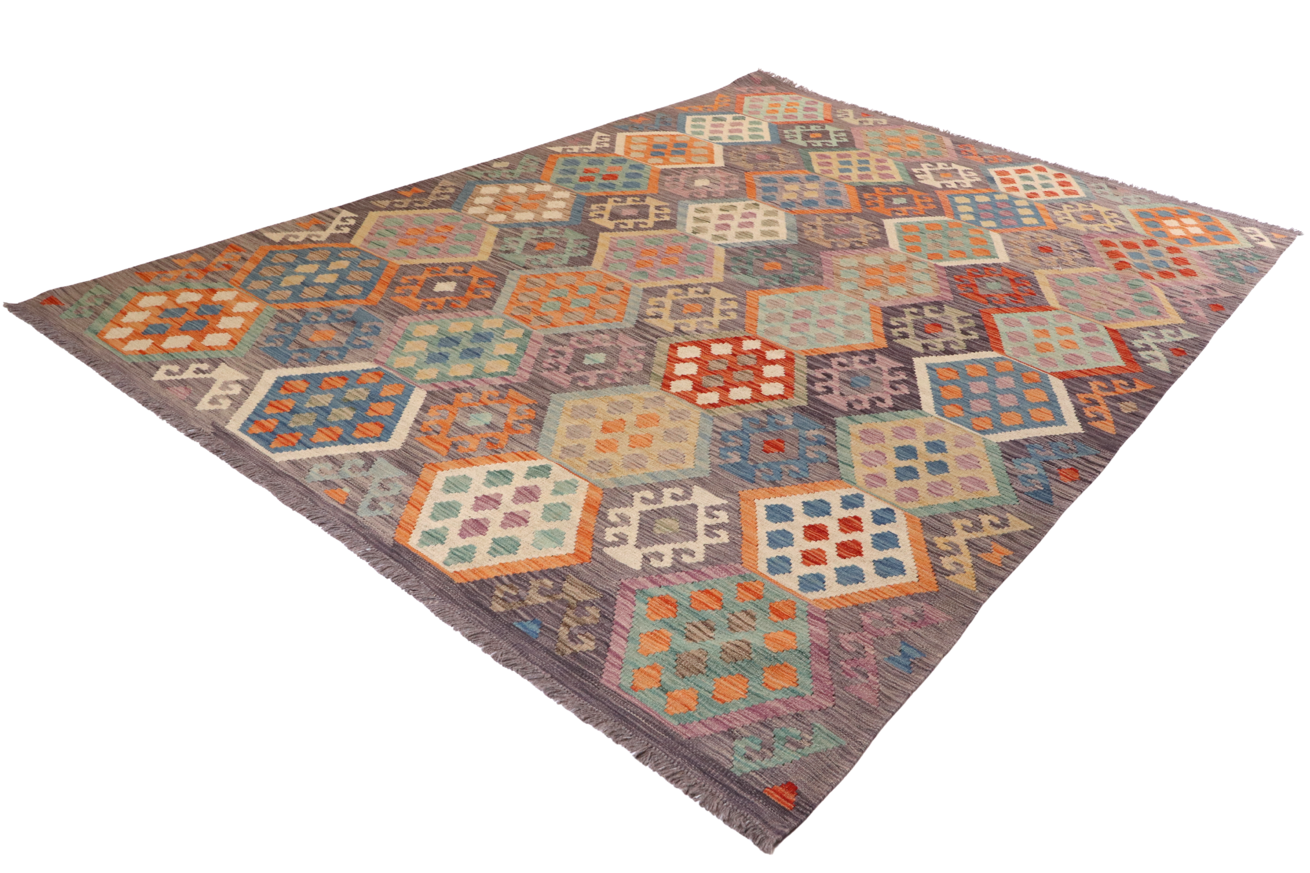 Kilim Hajar Lana Multicolore