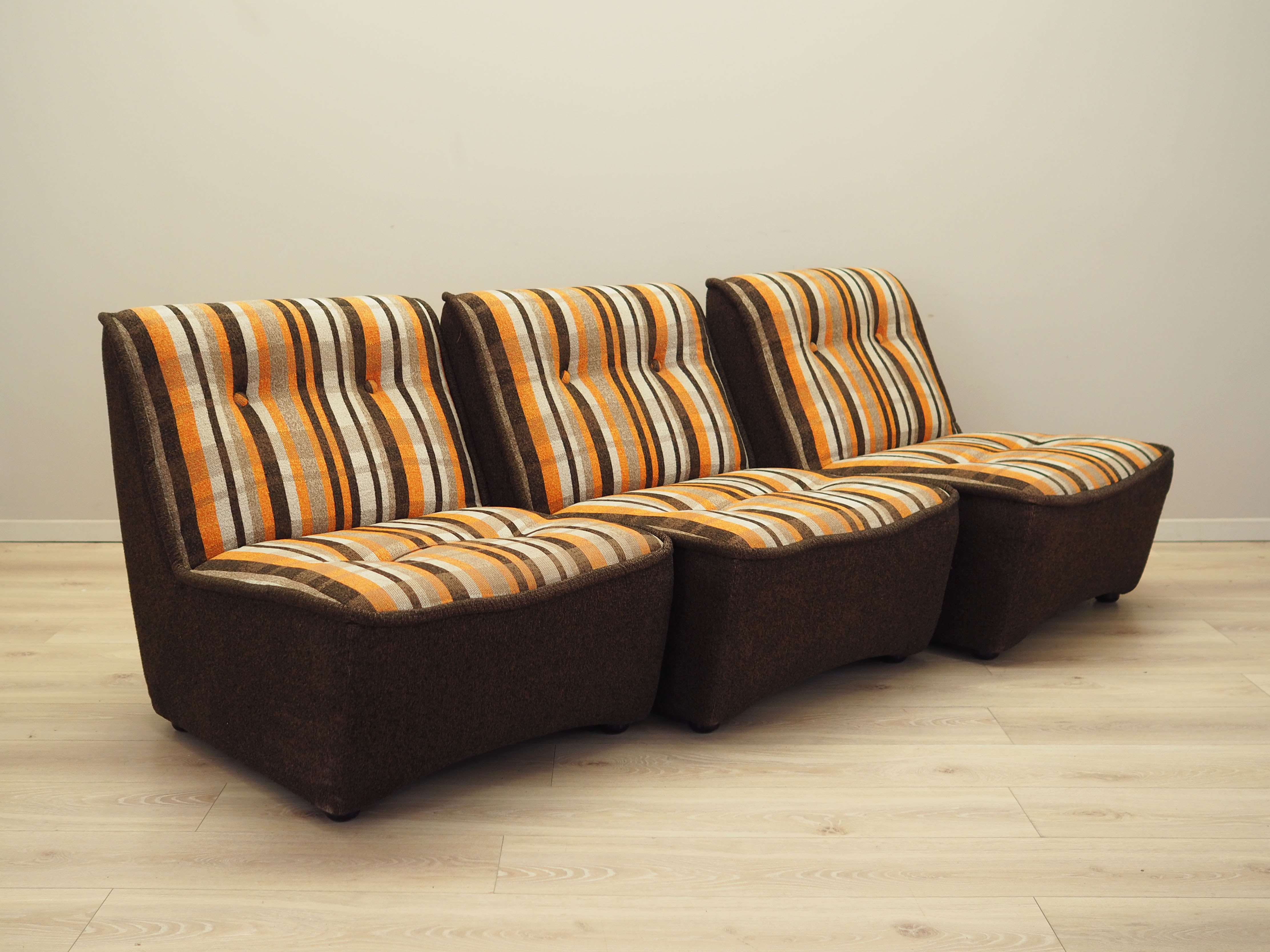 3-Sitzer Modulsofa 1960er Jahre