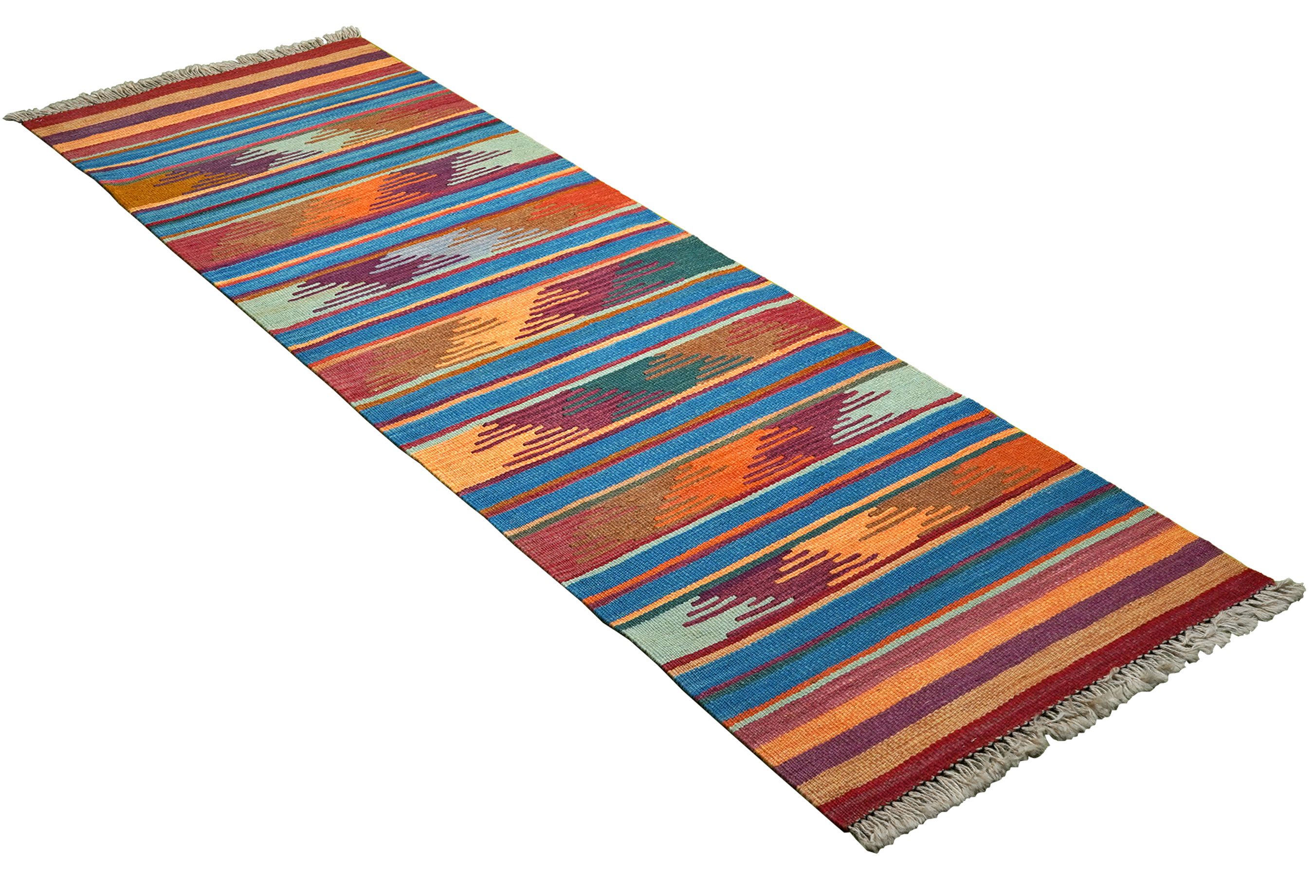 Kilim Gashgai Teppich Wolle Mehrfarbig