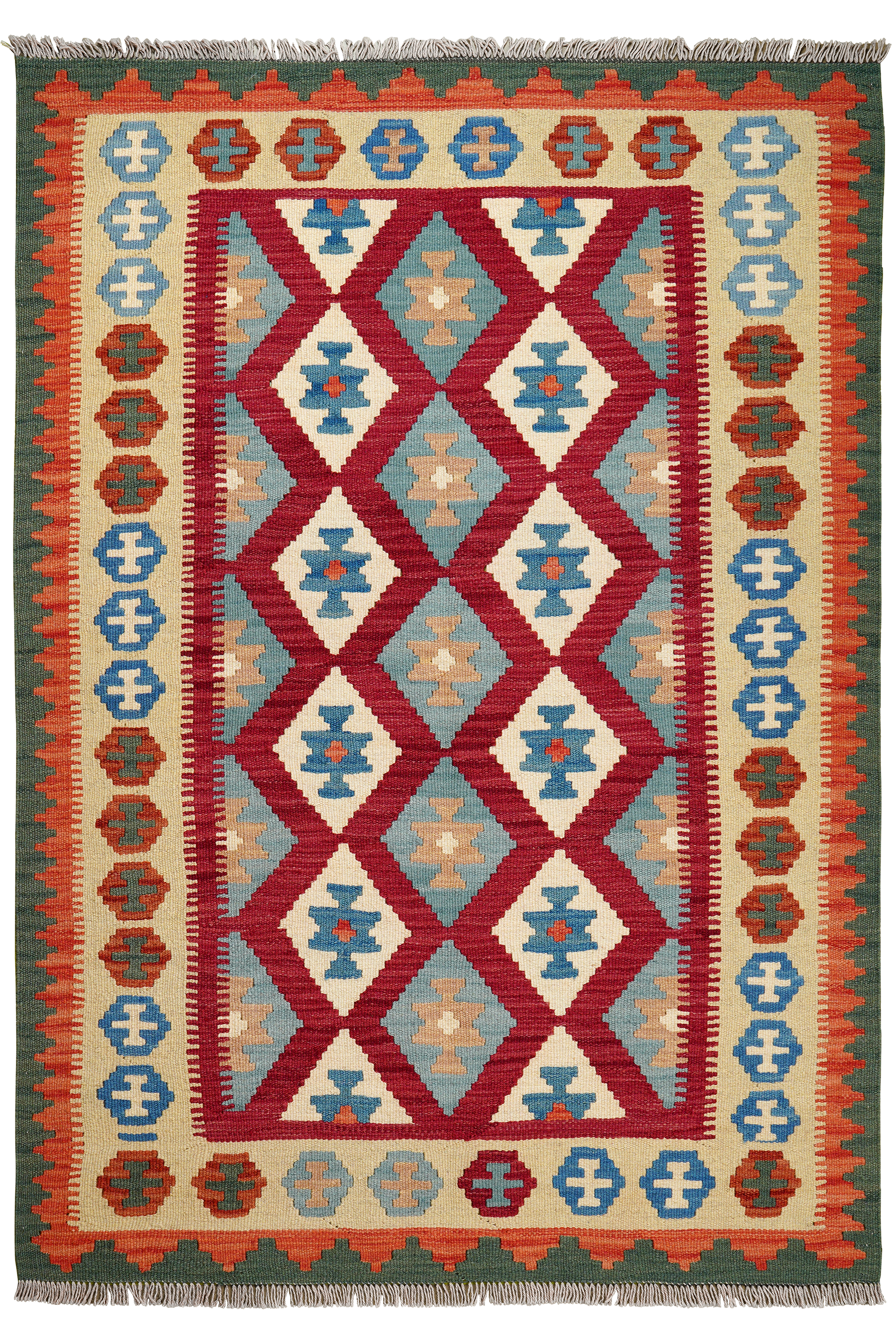 Kilim Gashgai Teppich Mehrfarbig