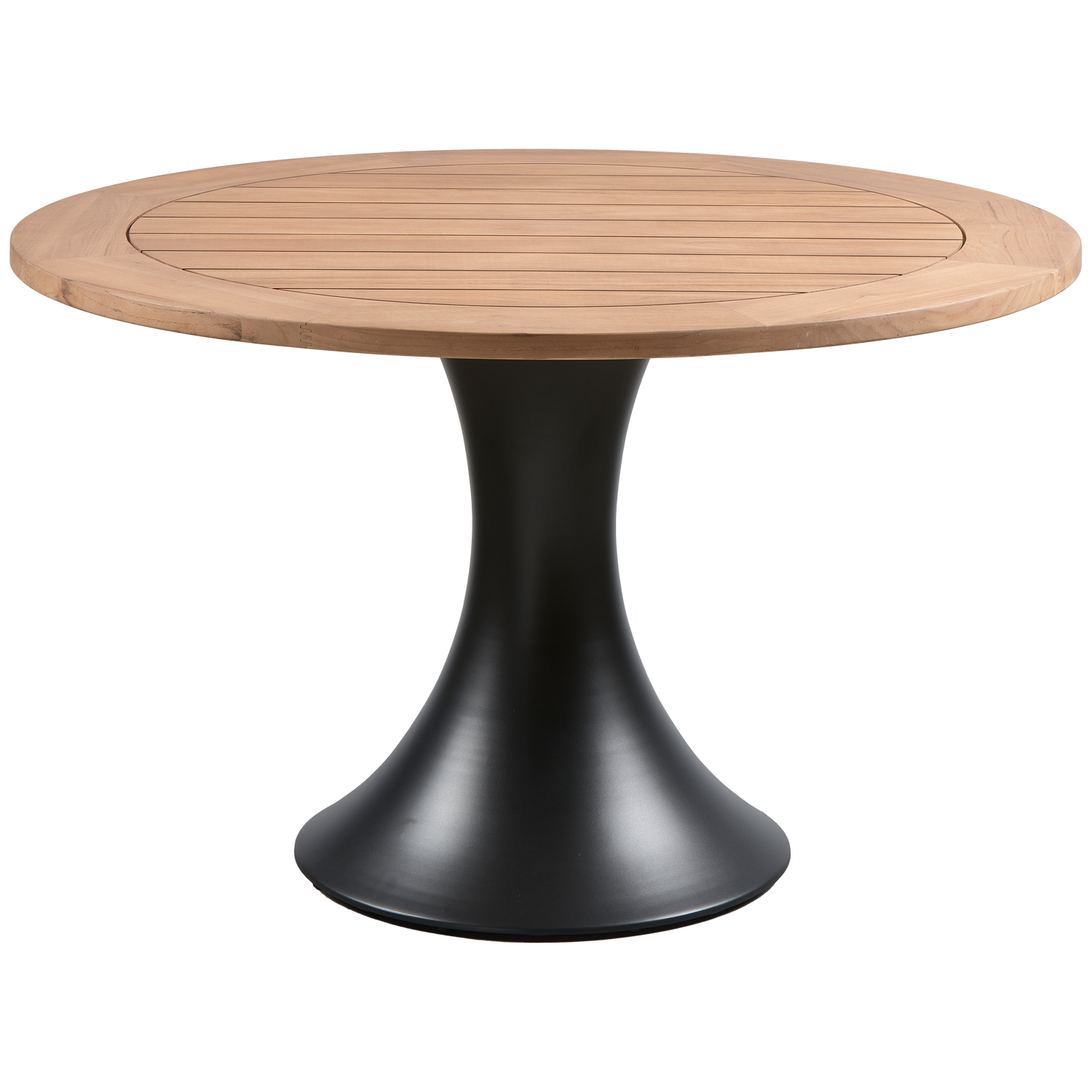 Charley Garten Esstisch Aluminium Teakholz Ø122cm