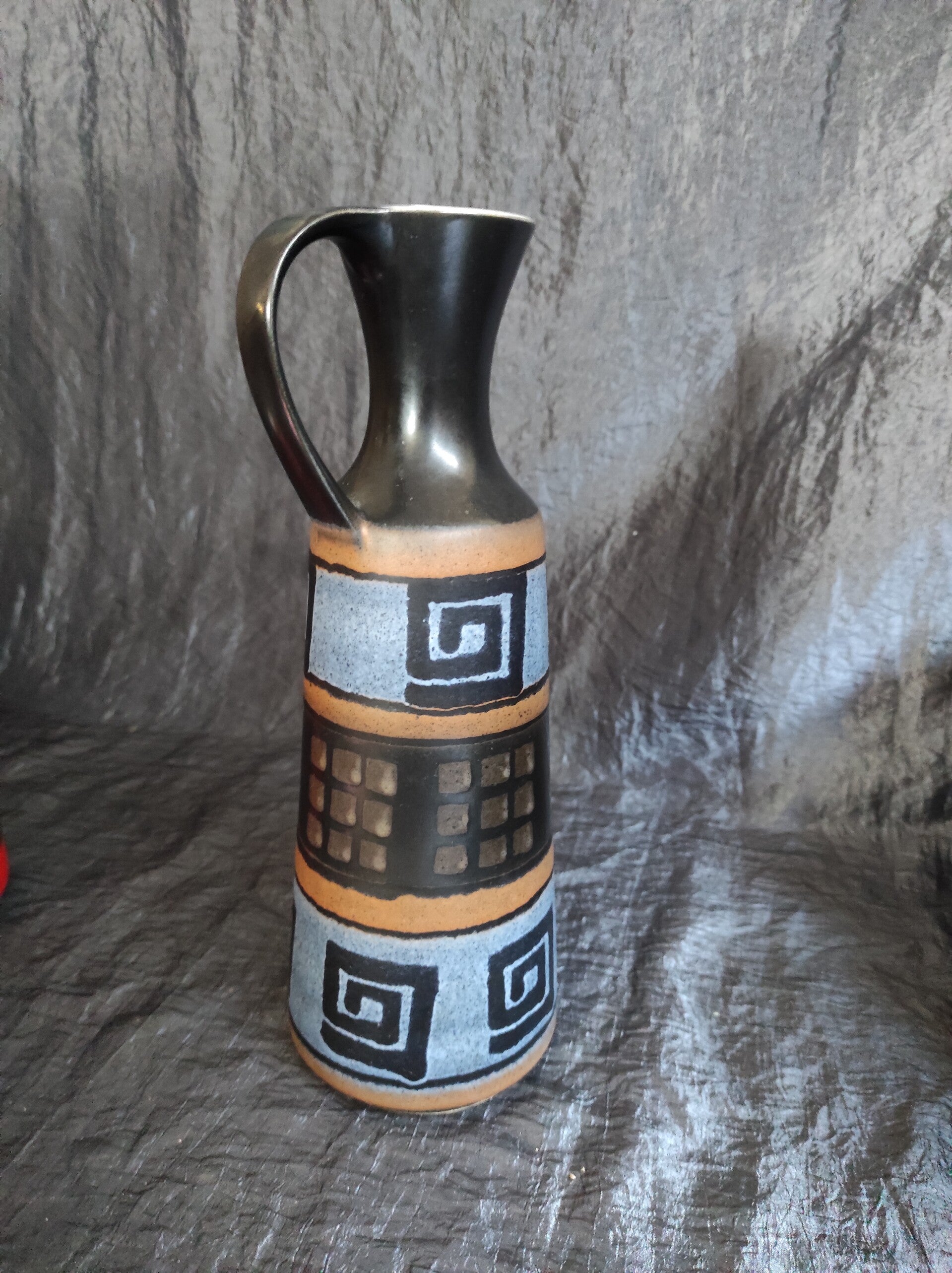 Vintage 1340-30 Vase Keramik Blau