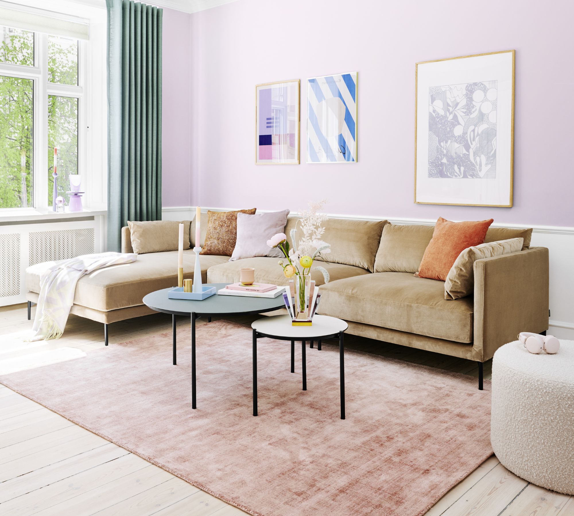 Vincent 1-Sitzer Modul Velour Matt Beige