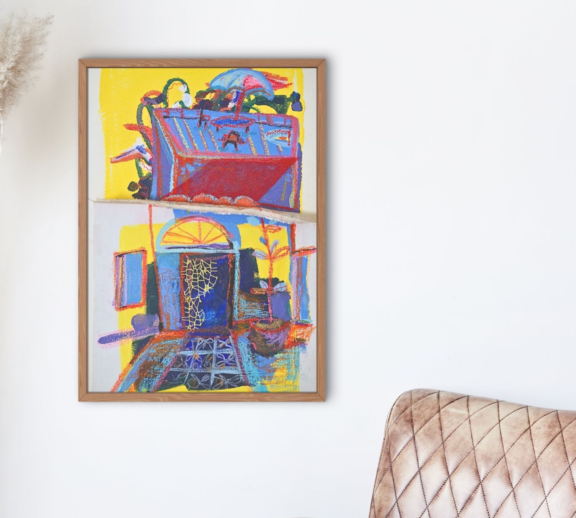 Colorful Riad Kunstdruck Mehrfarbig