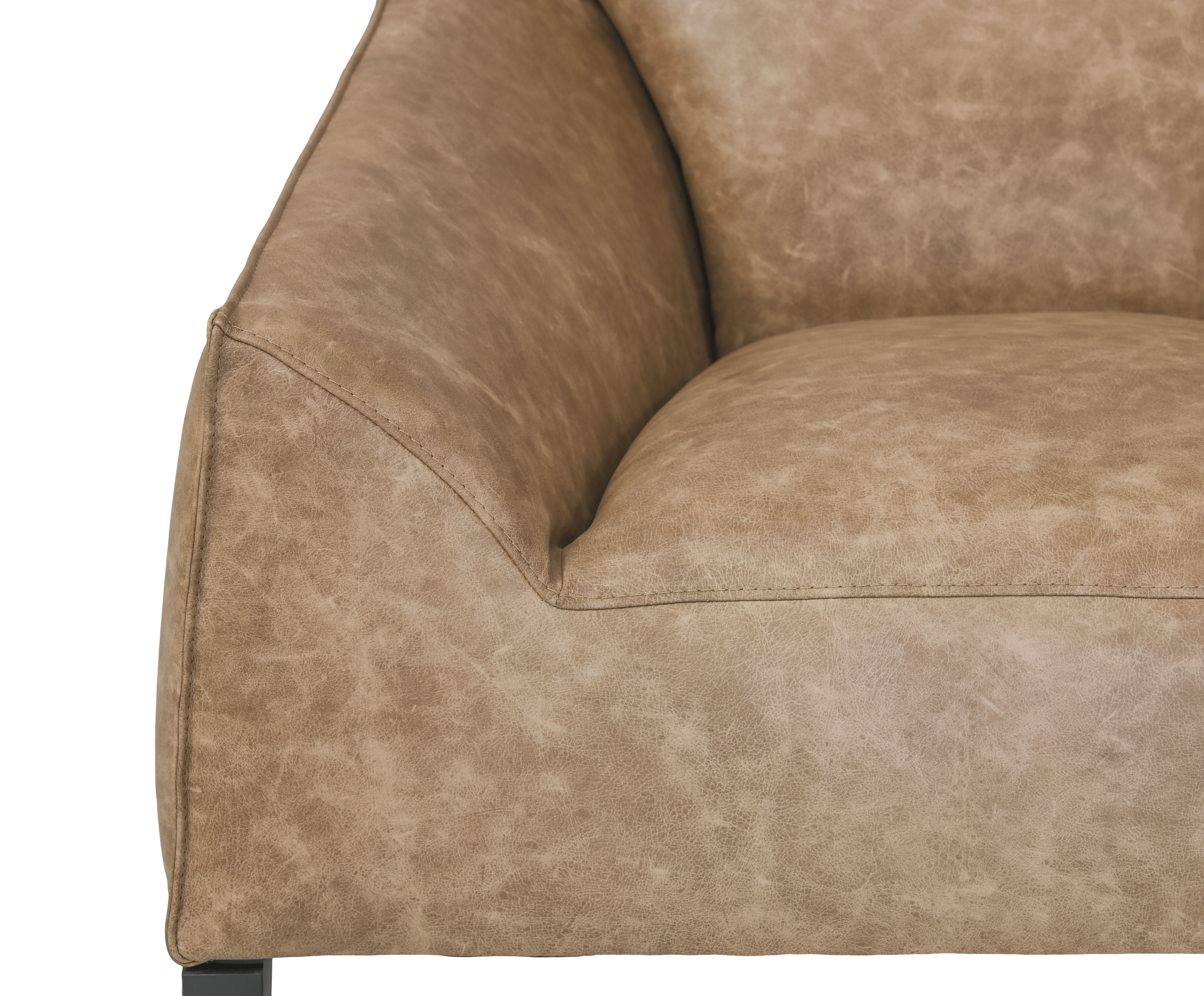 Dolce Sessel Leder Beige