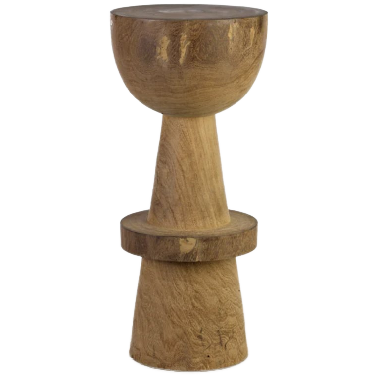 Ball Barhocker Holz Braun