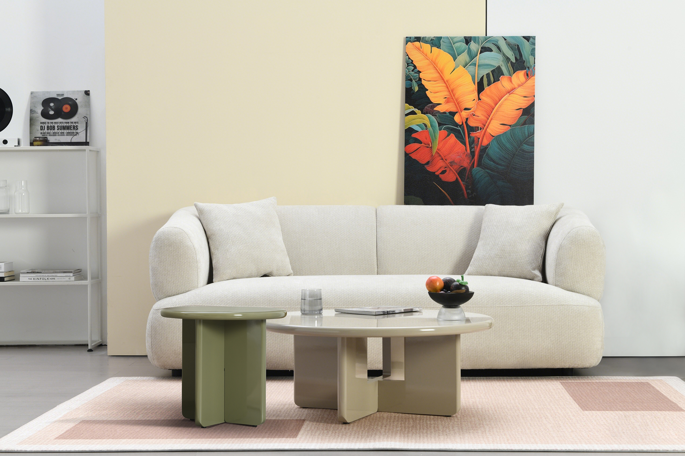 Beistelltisch Banturan Hochglanz Grün