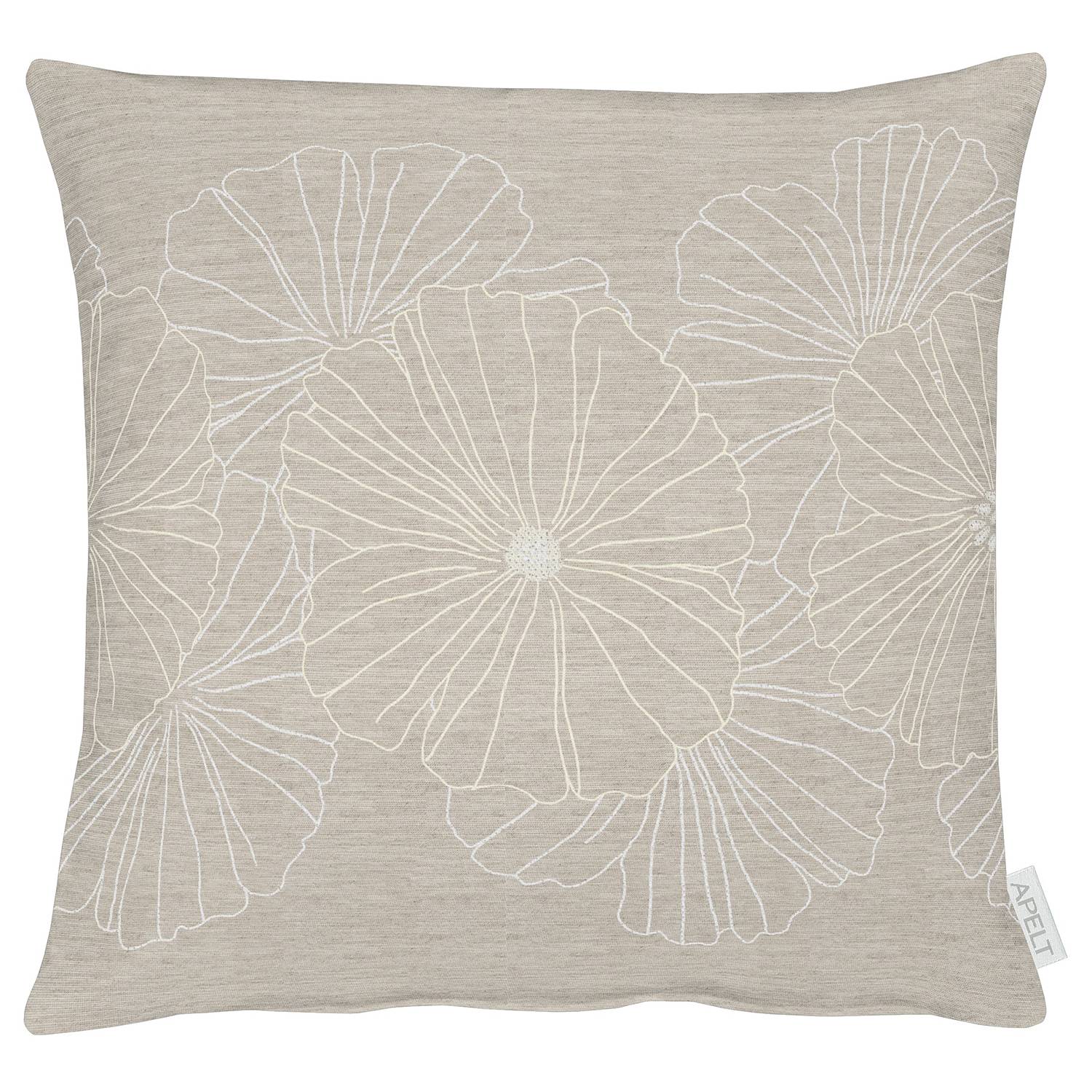Decorative cushion cotton beige 45x45cm