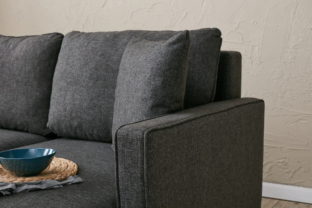 Sofa Recamiere Right Anthracite