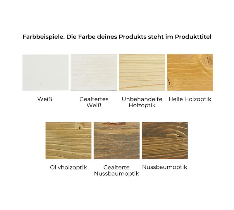 Hocker aus FSC-zertifiziertem Holz Nussbaum-Optik 
