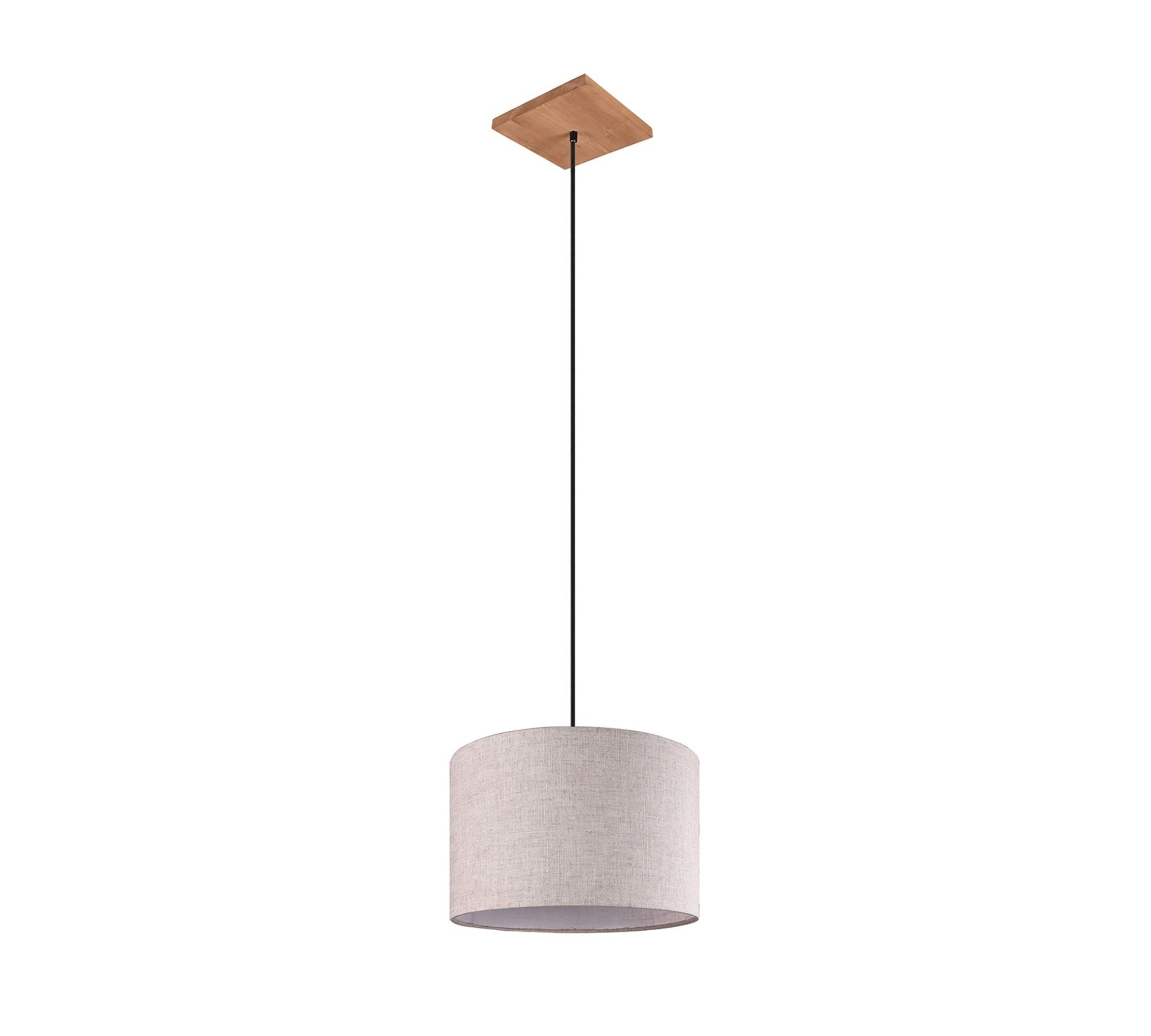 Pendant lamp 1-light fabric pine wood