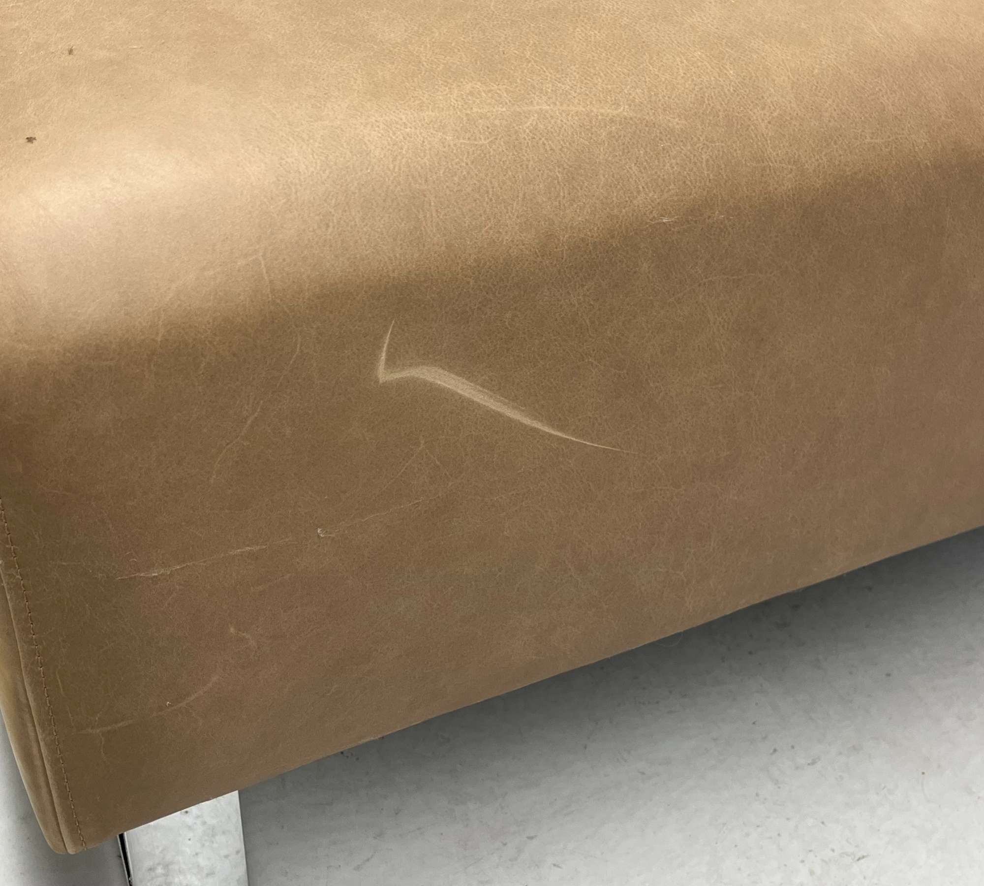 Groove Sofa 3-Sitzer Leder Braun