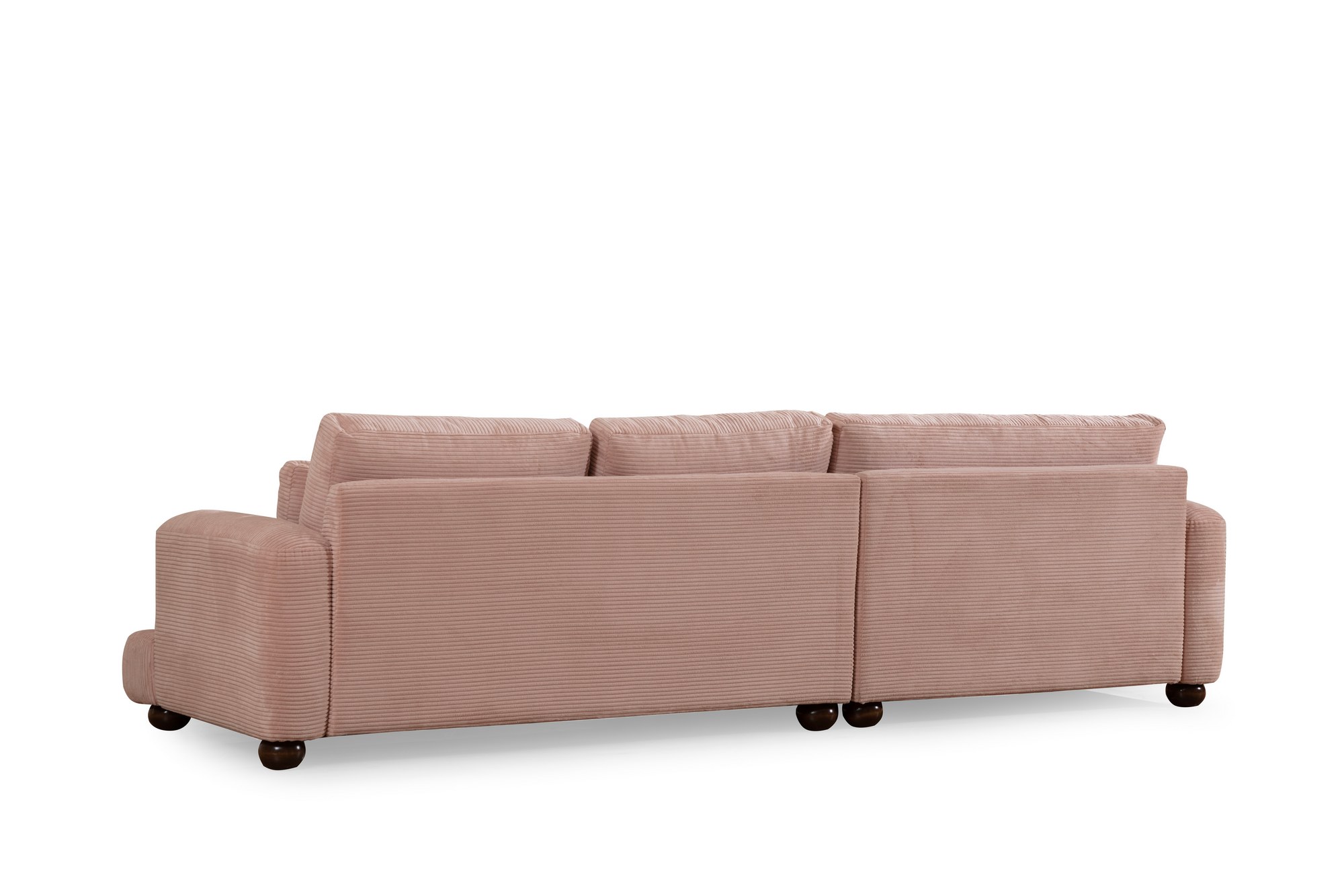 River Corner Sofa Left Pink