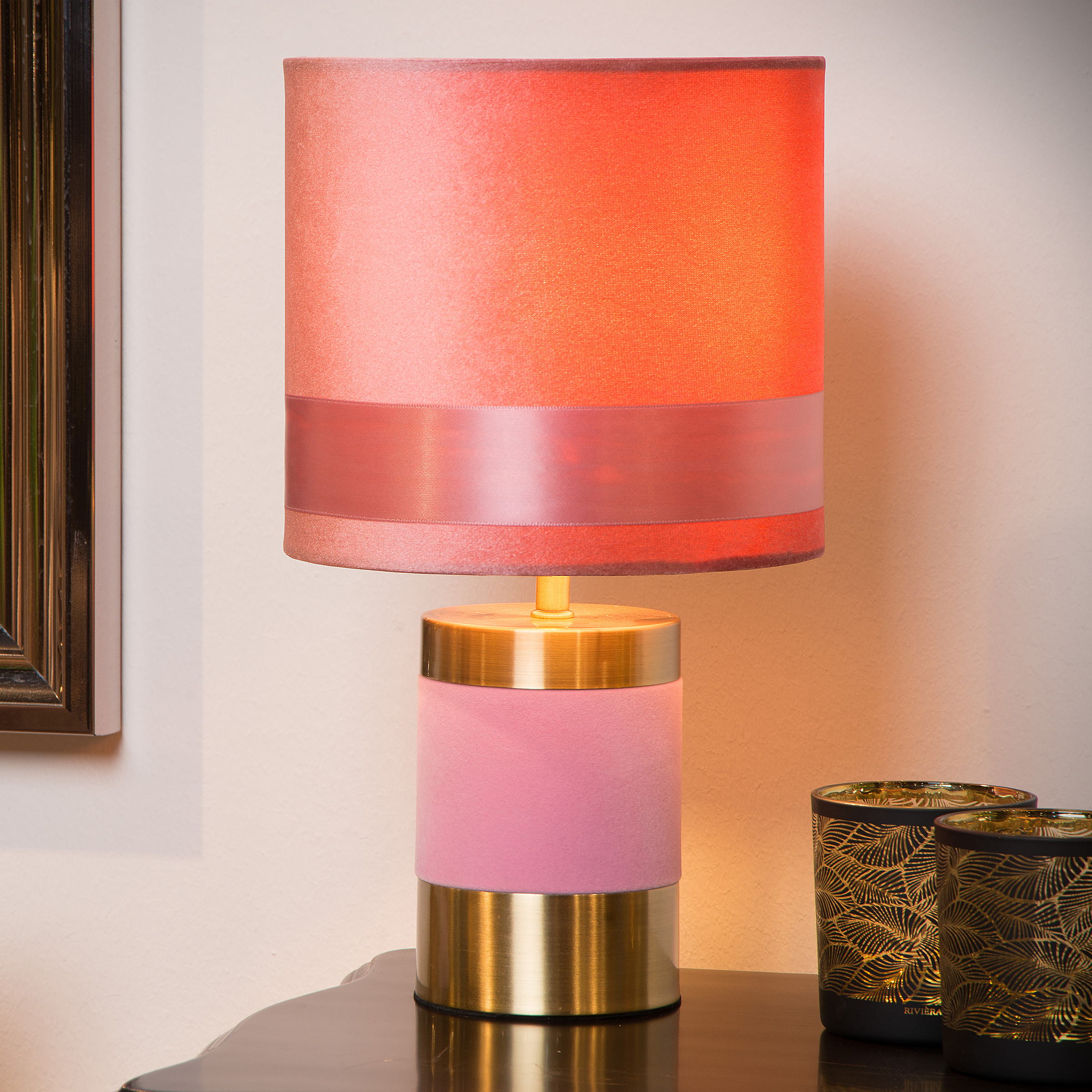 Extravaganza Frizzle Table Lamp Iron Pink