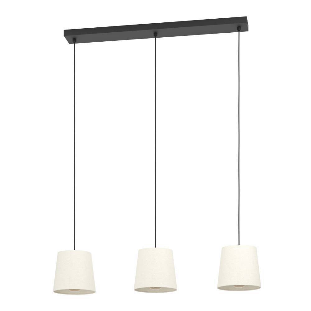 Febres Type C Pendant Lamp Blended Fabric Steel 3-Light