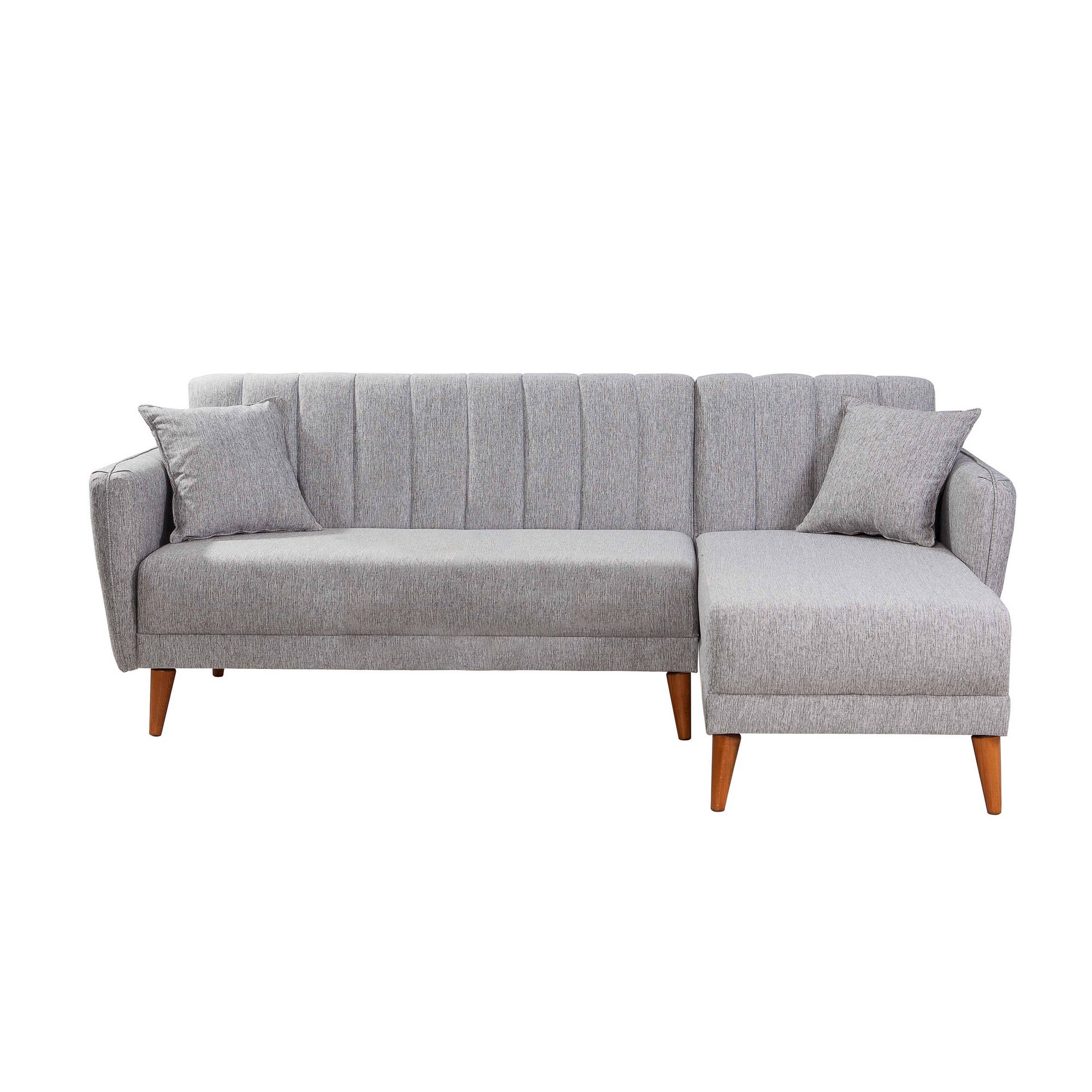 Aqua Corner Schlafsofa Rechts Grau