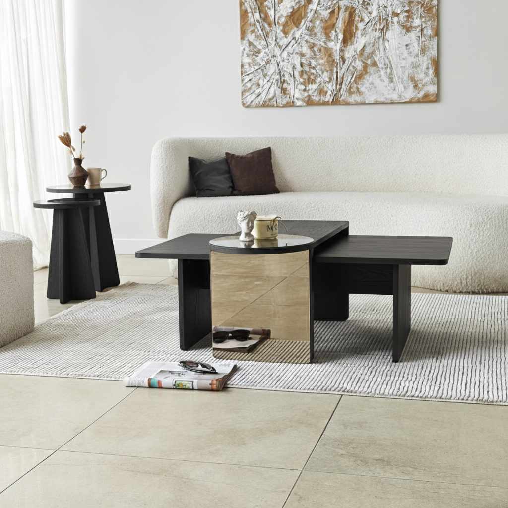 Luna Table Set of 4 Black