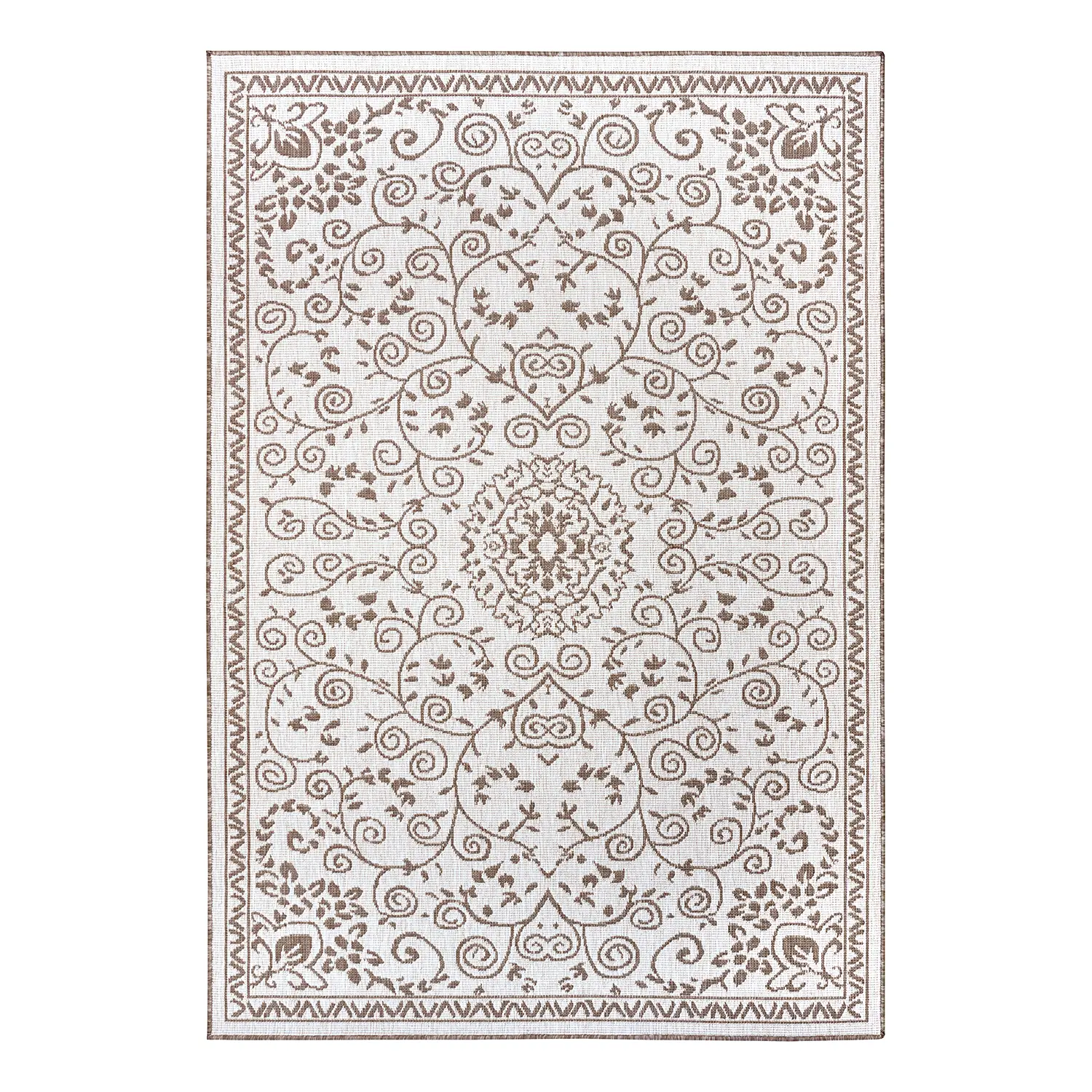 Leyte Outdoor-Teppich Beige Braun