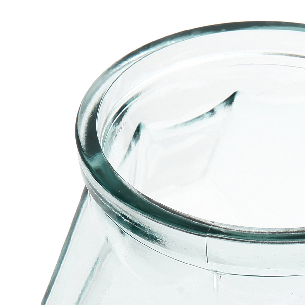 Wide Origami Vase Glass