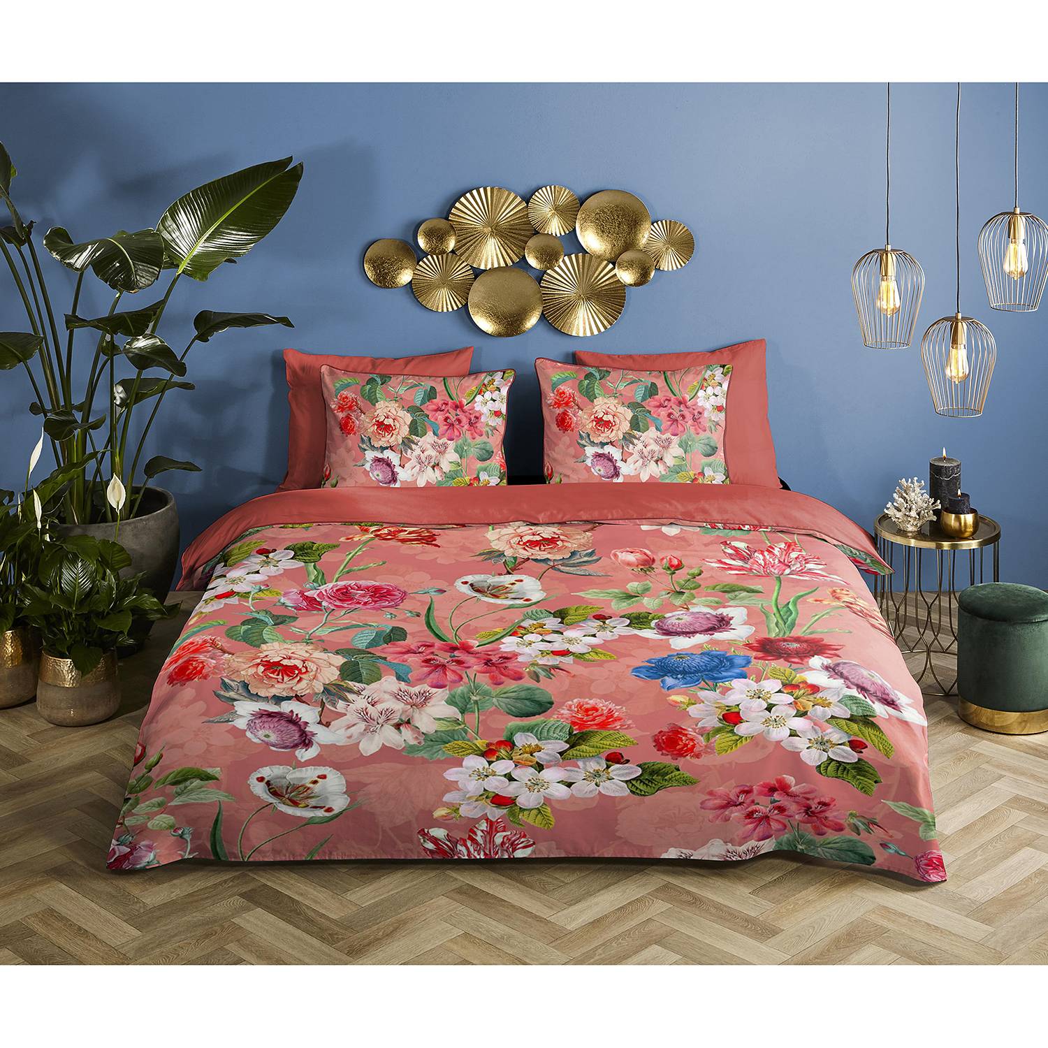 Amalia Bettwäsche Baumwollsatin 240x200/220cm 2 Kissen 70x60cm