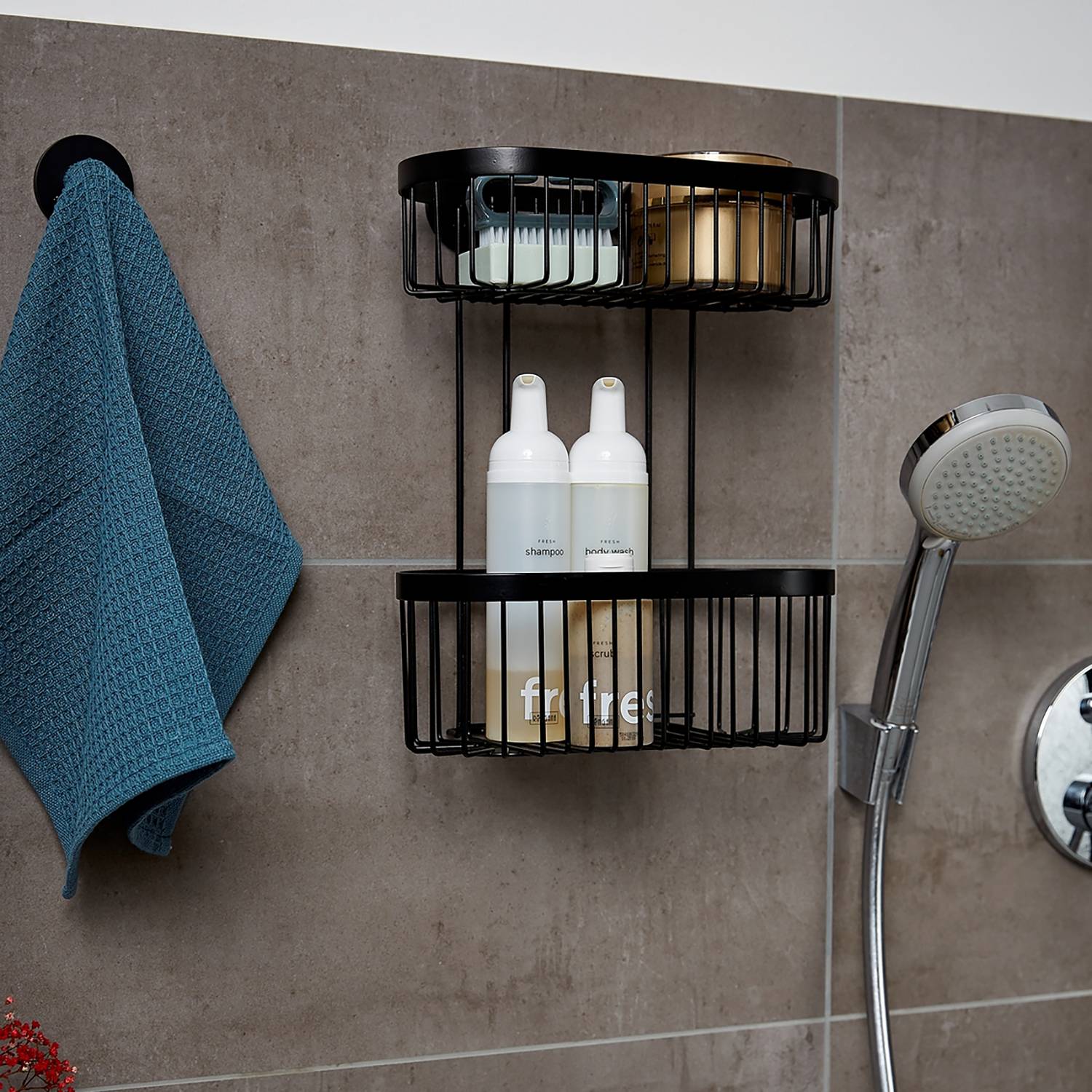 Classic Plus Wall Shelf Steel Black