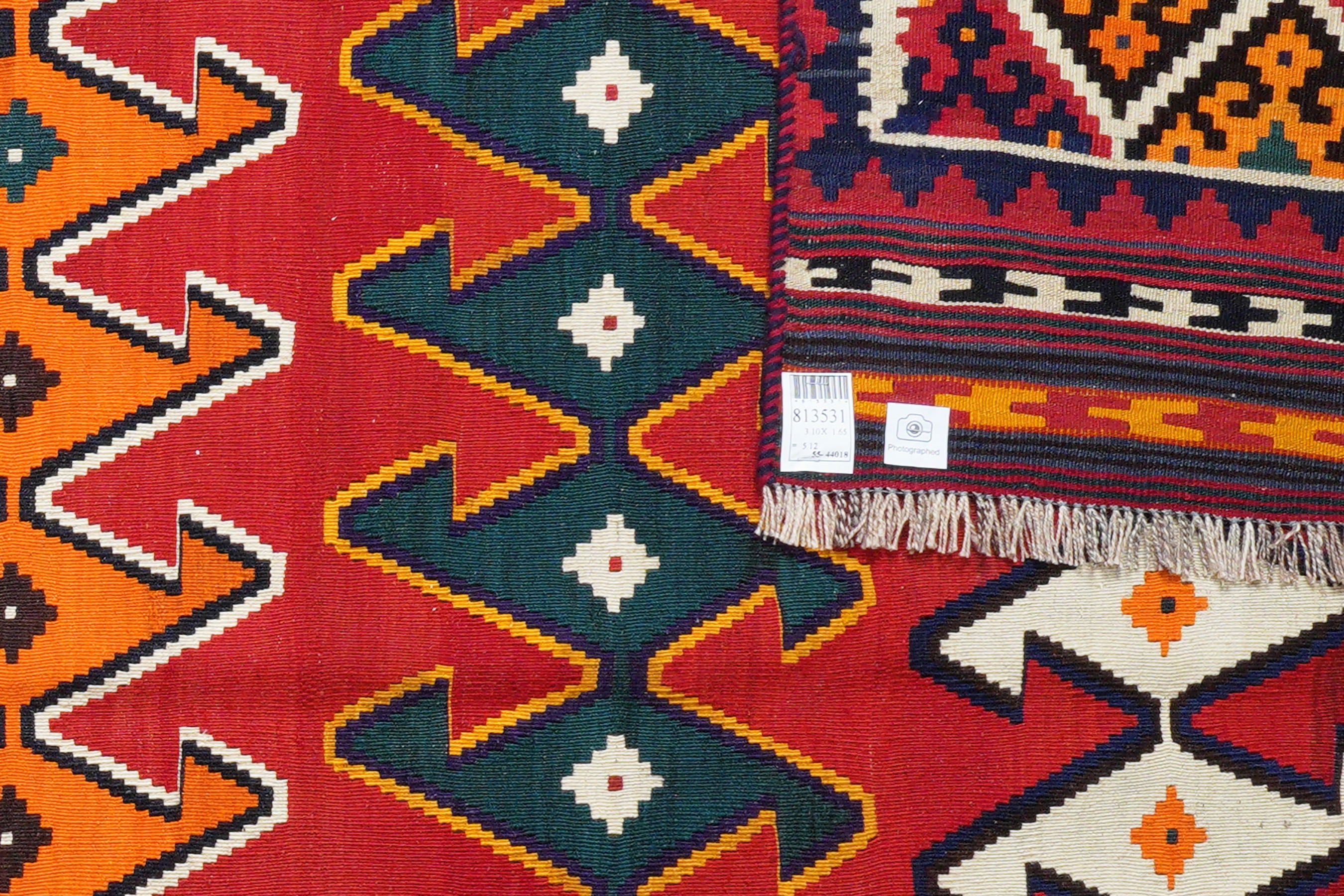 Kilim Gashgai Teppich Mehrfarbig