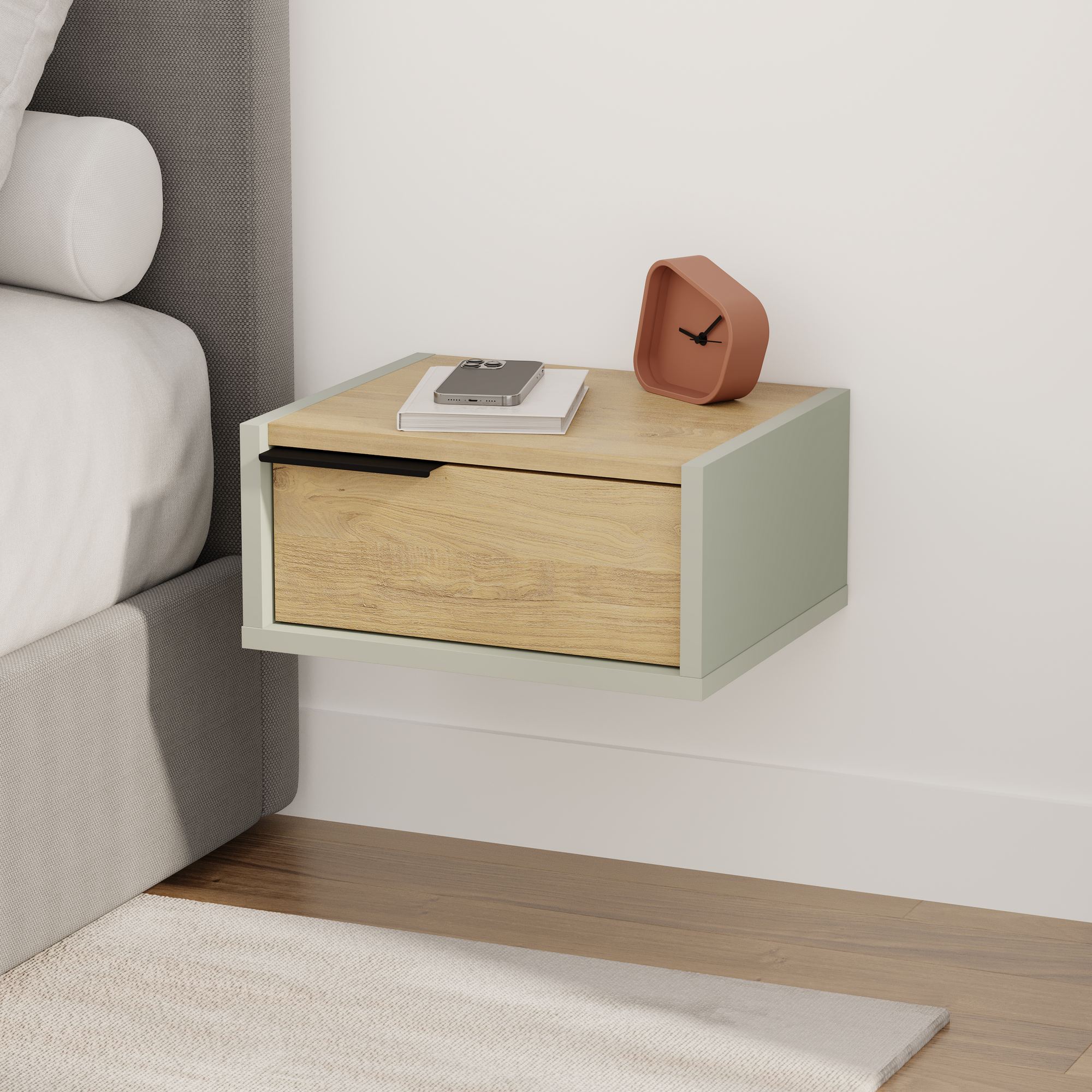 Eco Nightstand Ash Green