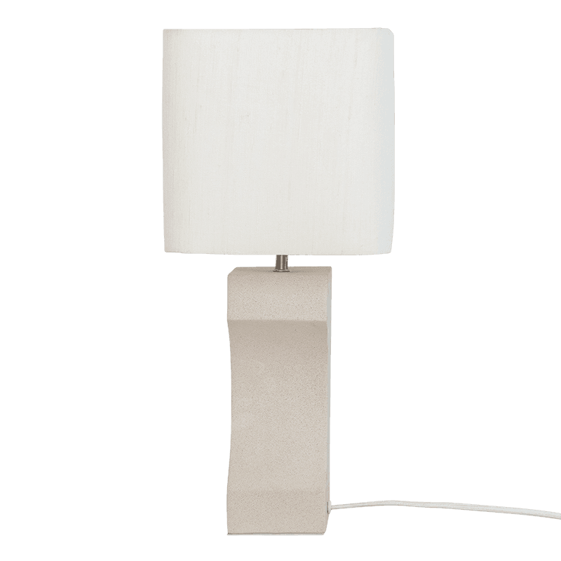 Fiocco Tischlampe Keramik Sand / Off-White