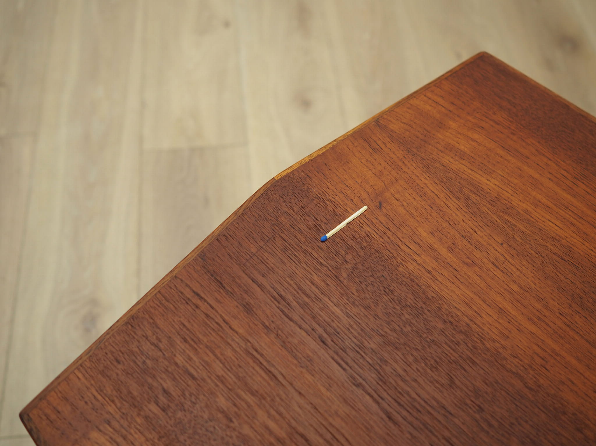 Vintage sewing table teak brown 1960s