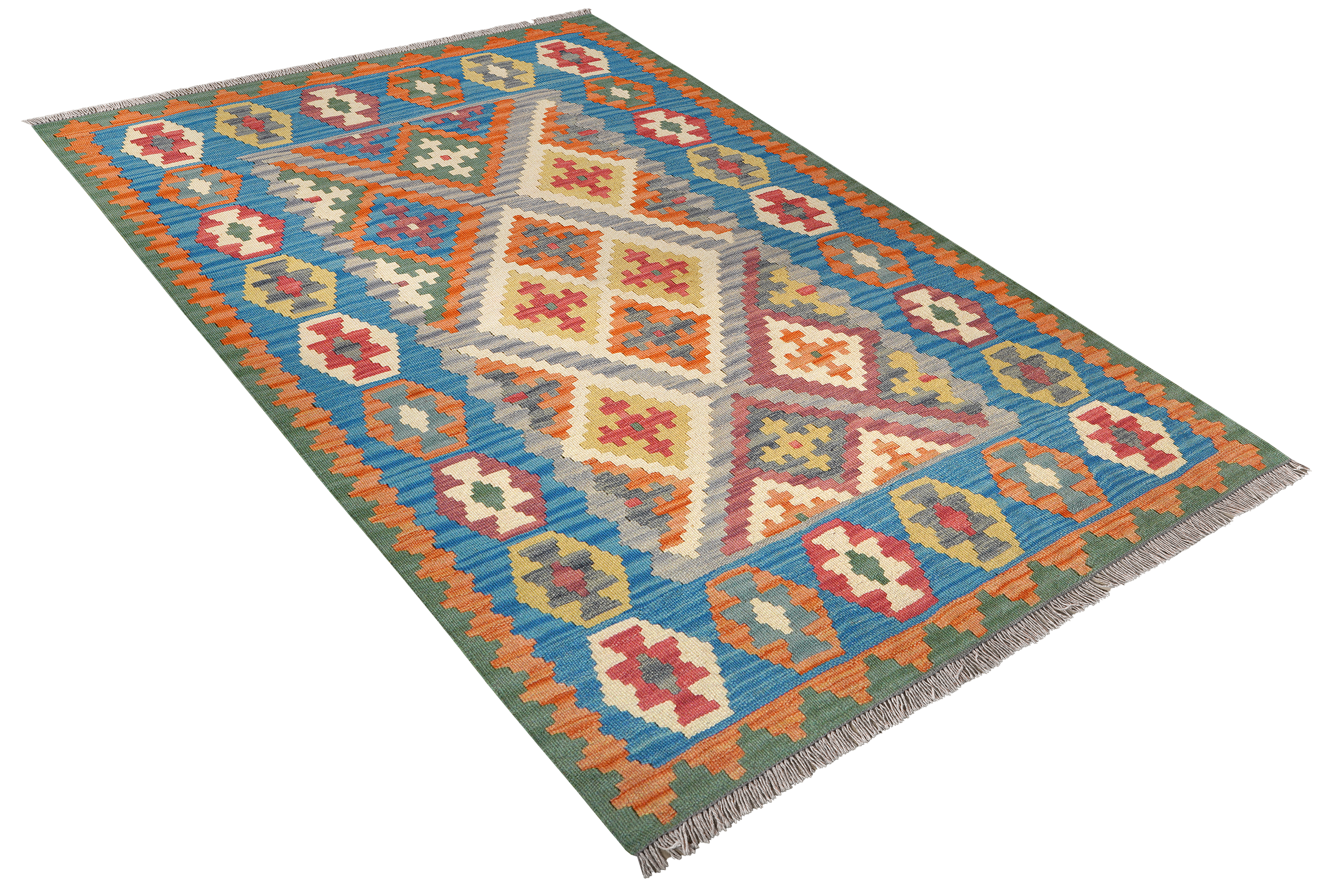 Kelim Gashgai Wool Multicolored