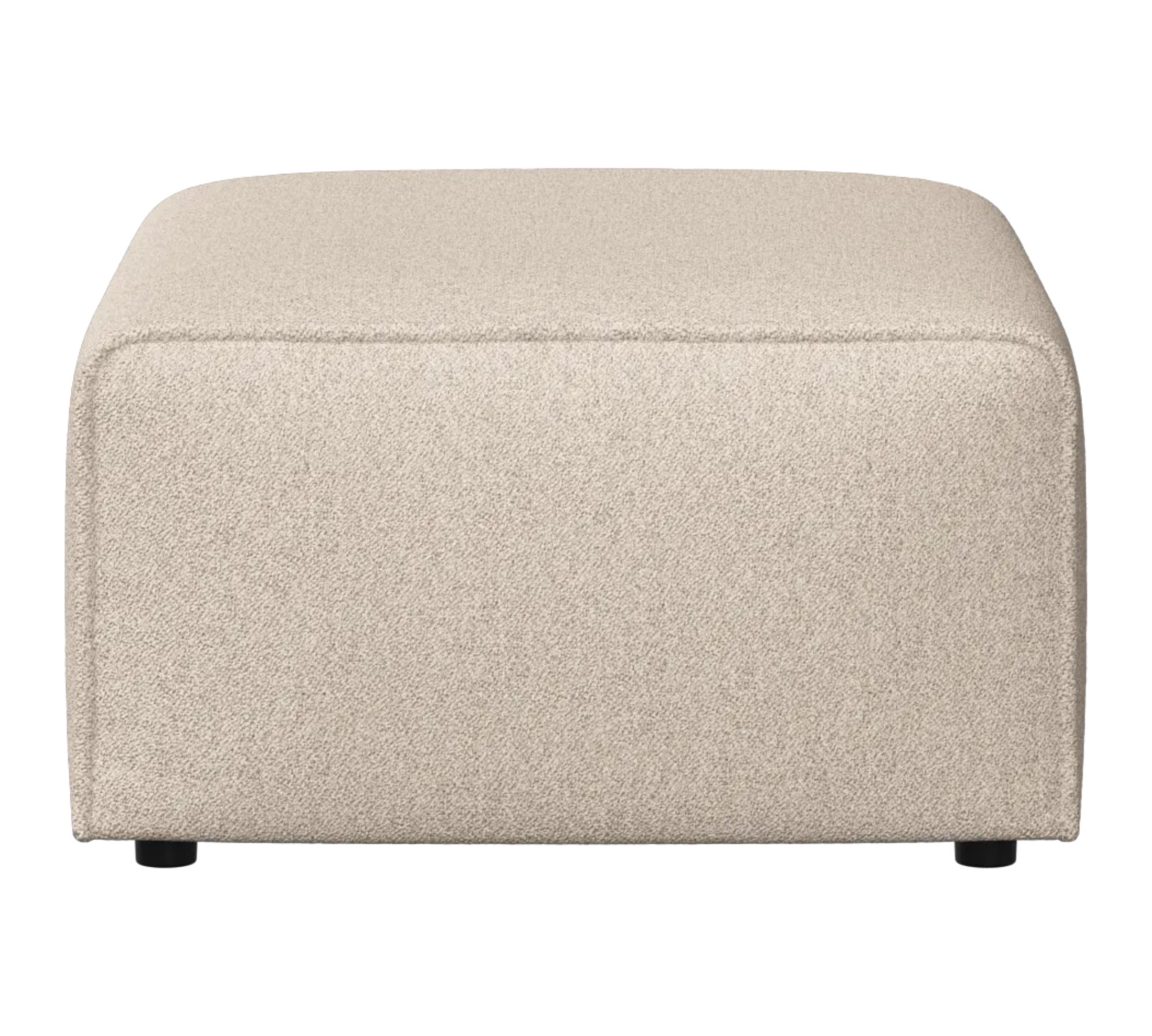 Carmo Pouf Tessuto Lazio Beige