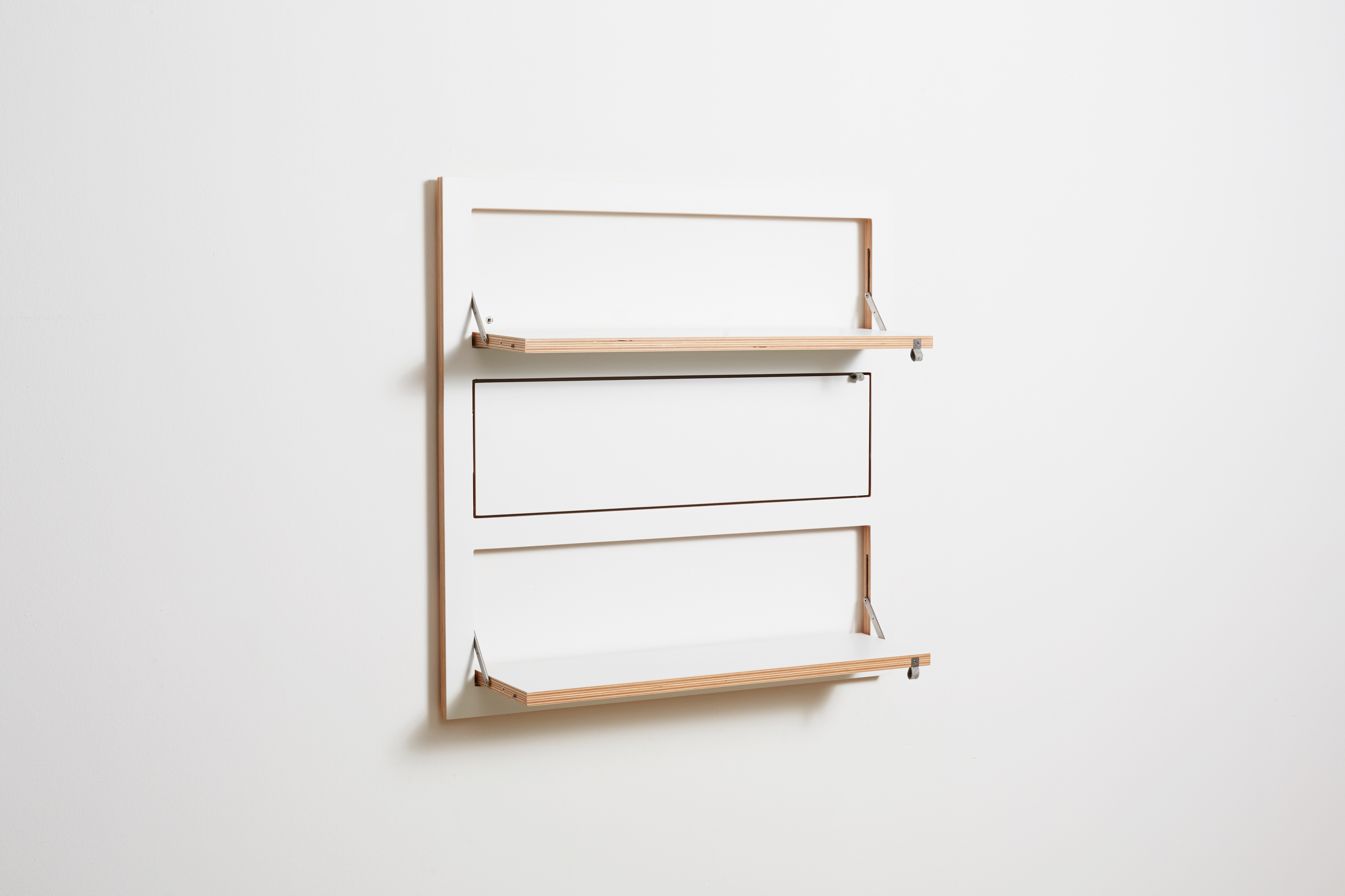 Fläpps Wall Shelf Wood Black 80 x 80cm