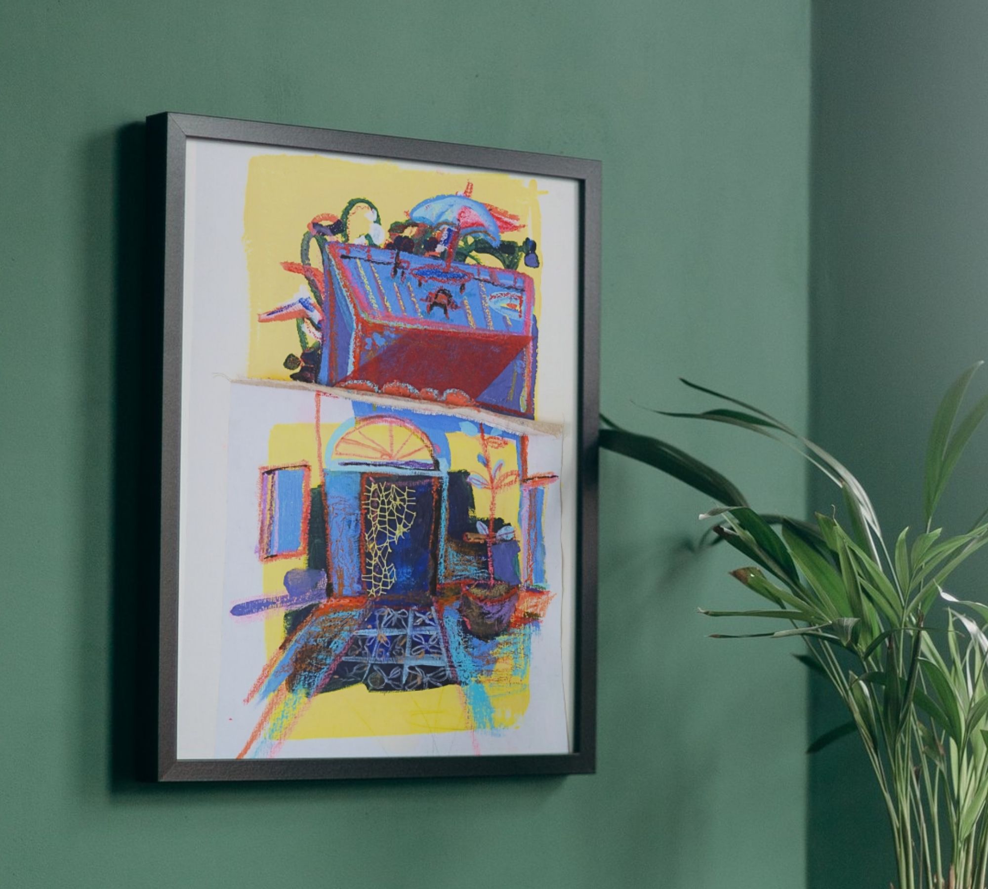 Colorful Riad Art Print Multicolor