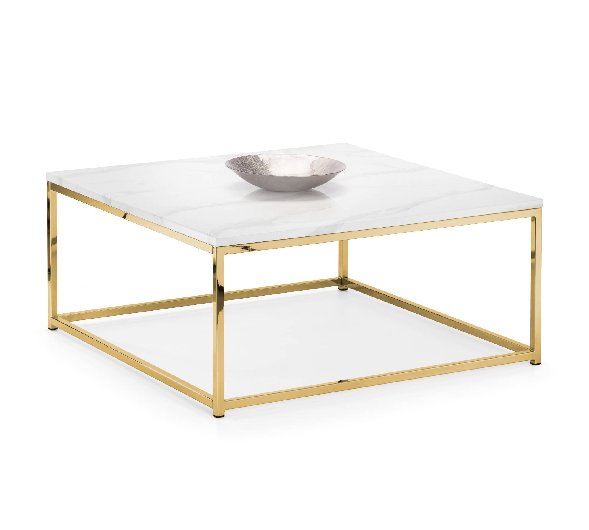 Beistelltisch Marmor Dekor Metallbeine