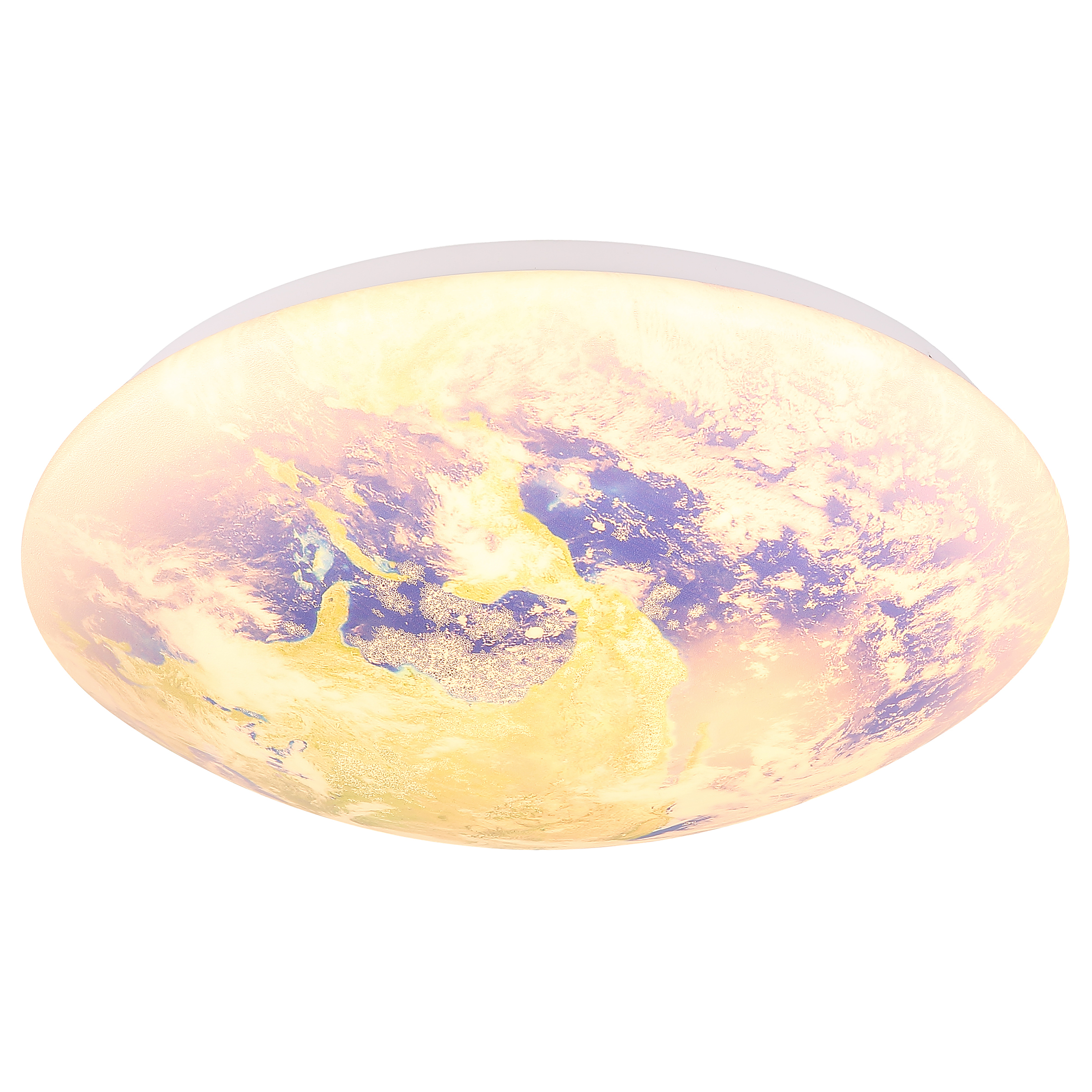 LED ceiling light Gaia acrylic glass iron