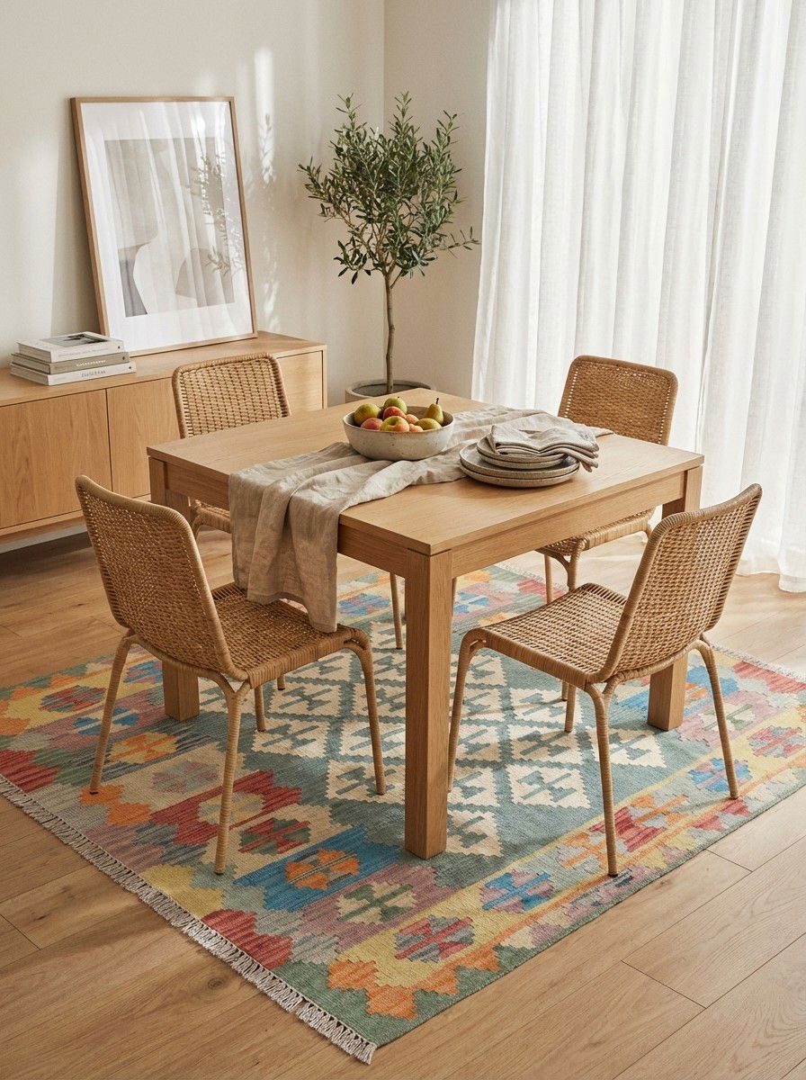 Kelim Gashgai Wool Multicolored