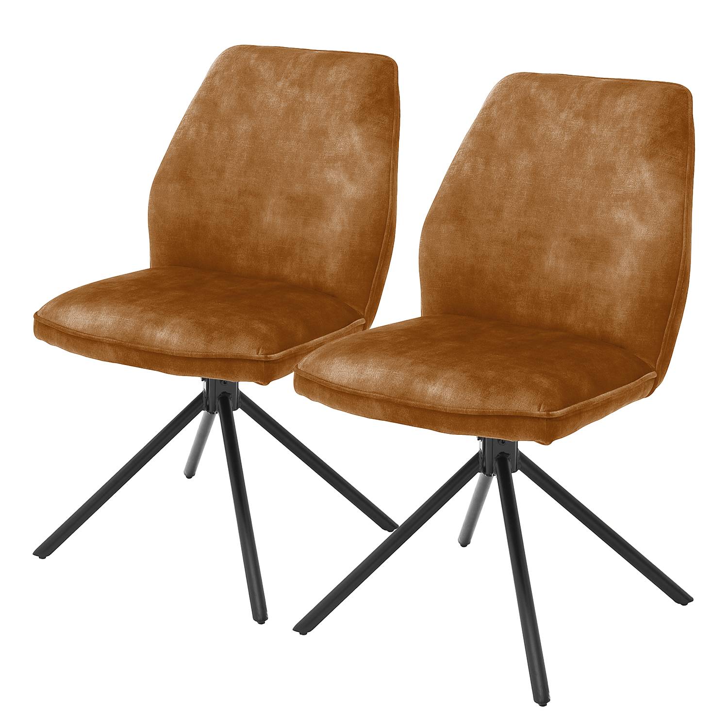 Polsterstuhl Oaklawn 2er-Set Currygelb