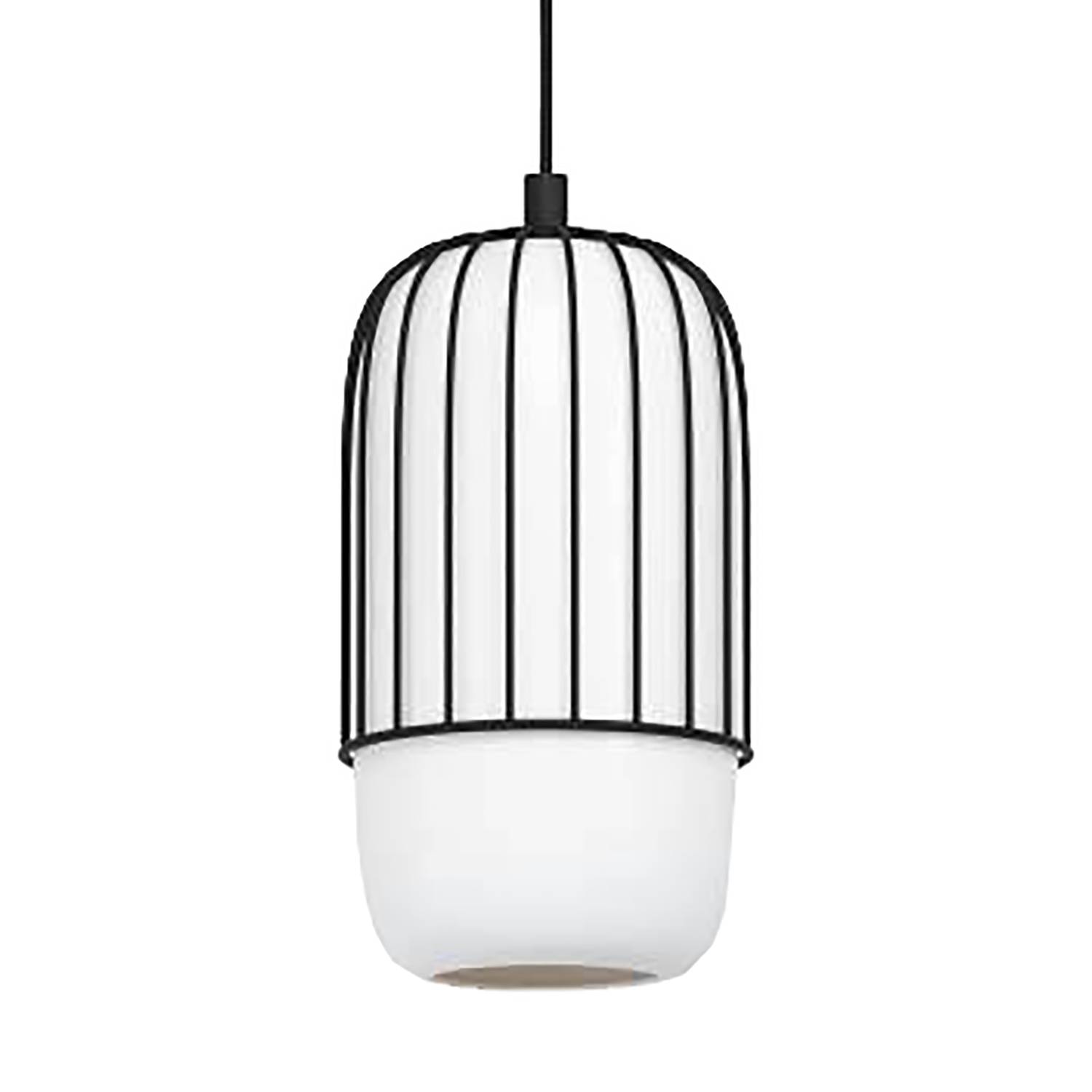 Muleges I Pendant light Opal glass Steel 1-light